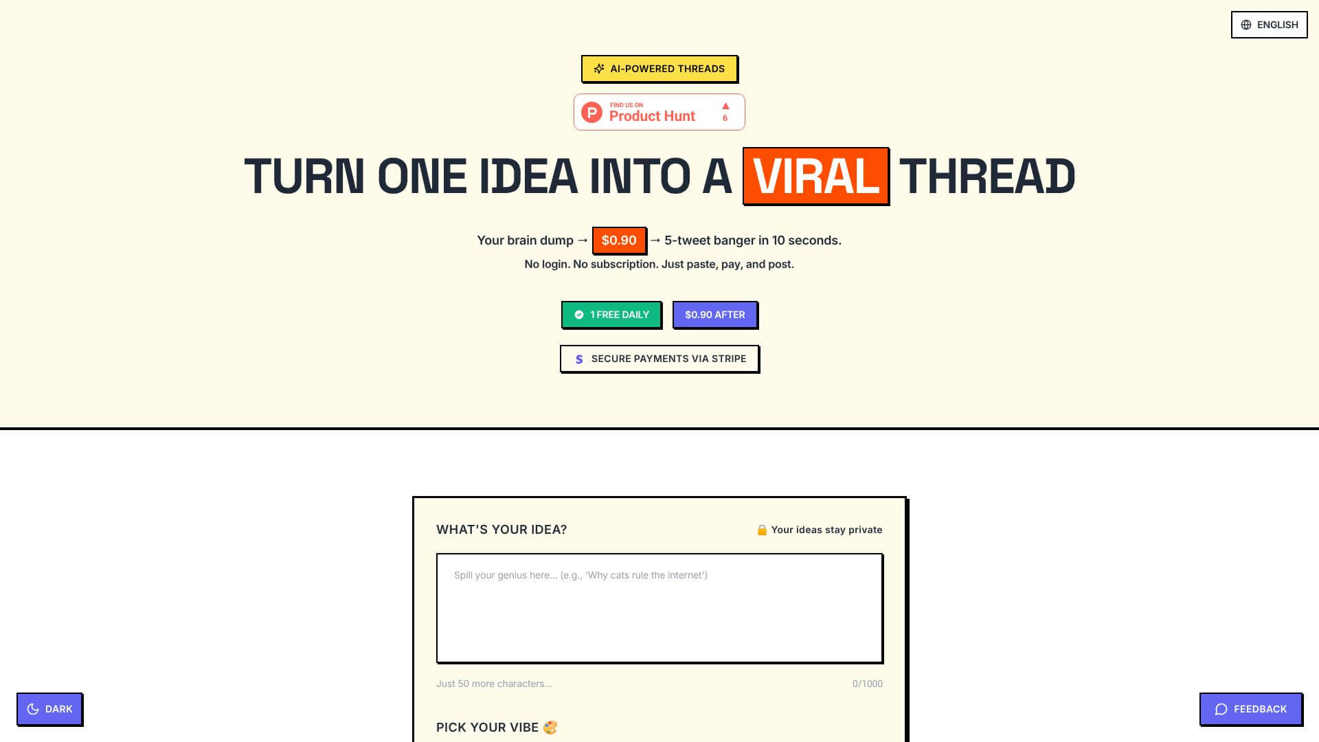 $1 Viral X Threads in 10 Seconds screenshot
