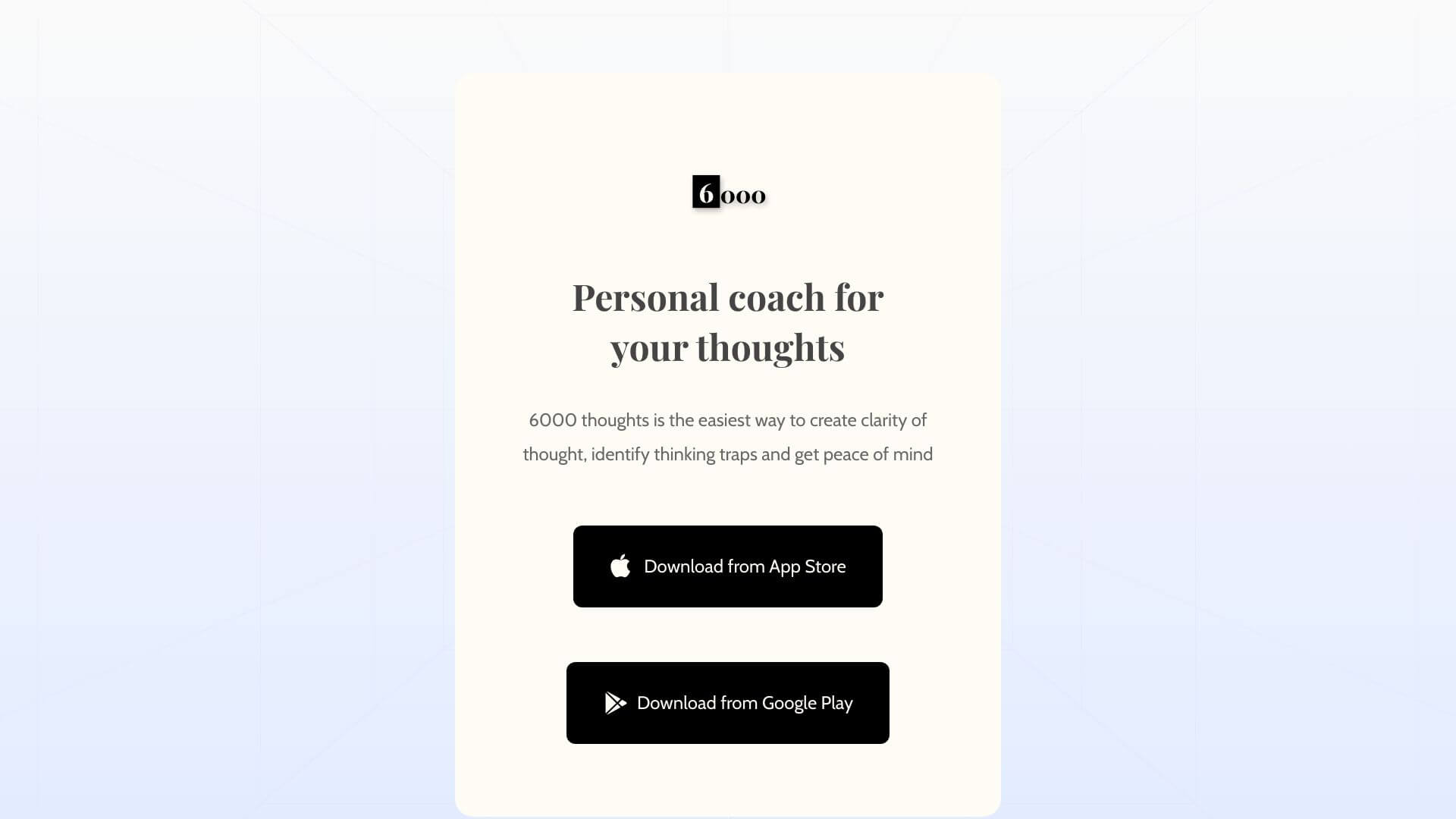 6000 thoughts screenshot
