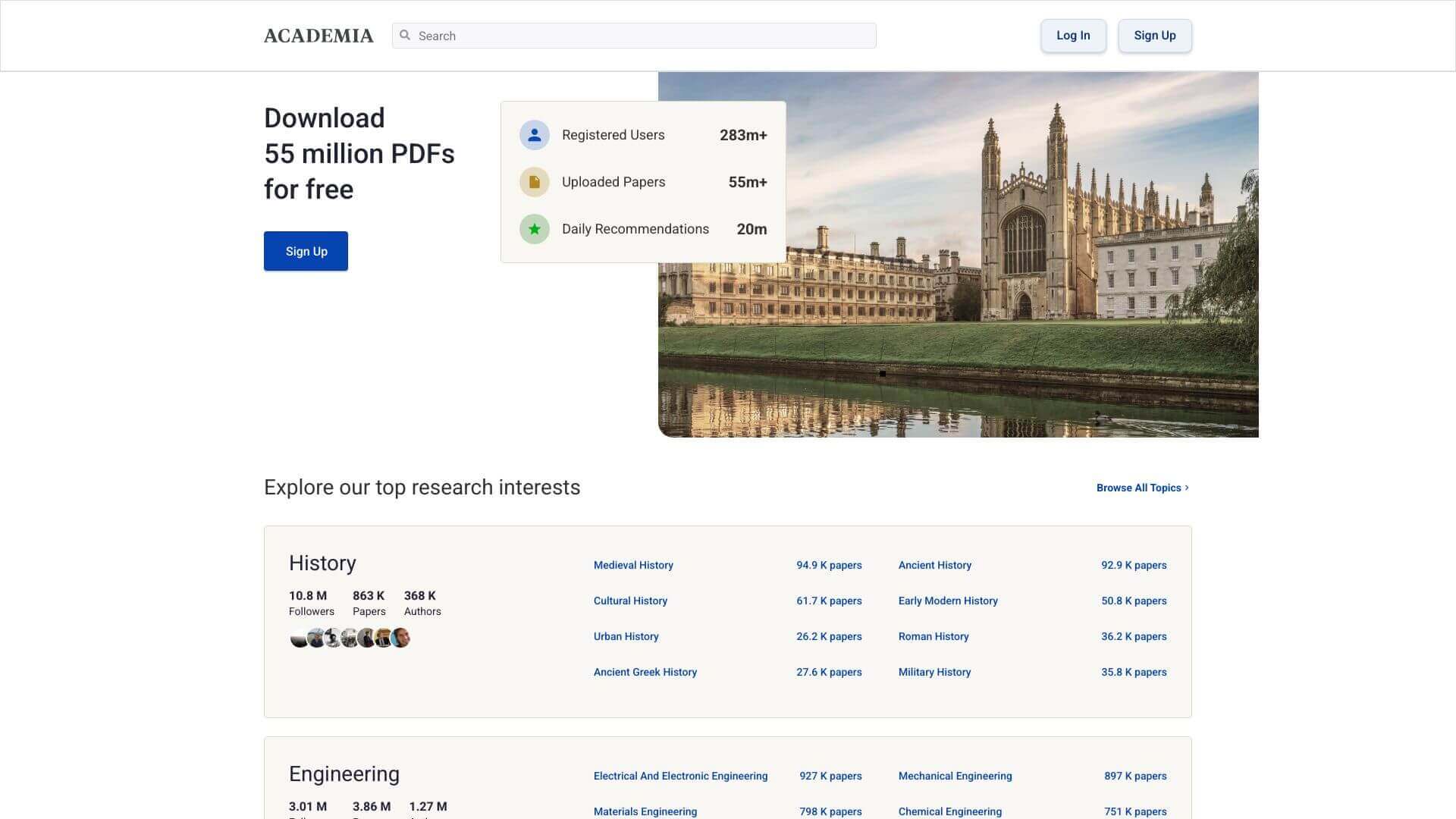 Academia.edu AI screenshot