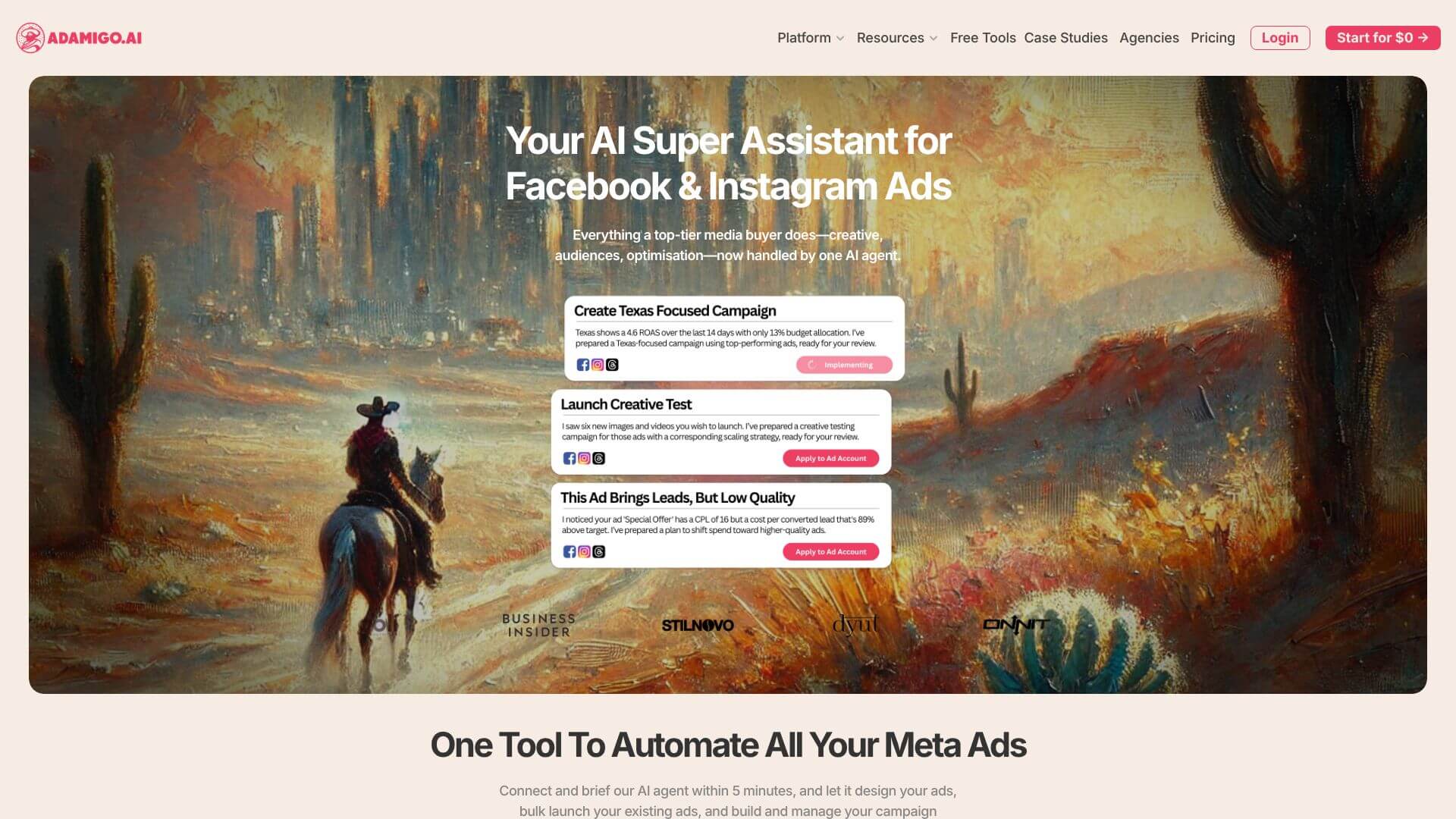 Adamigo.ai screenshot