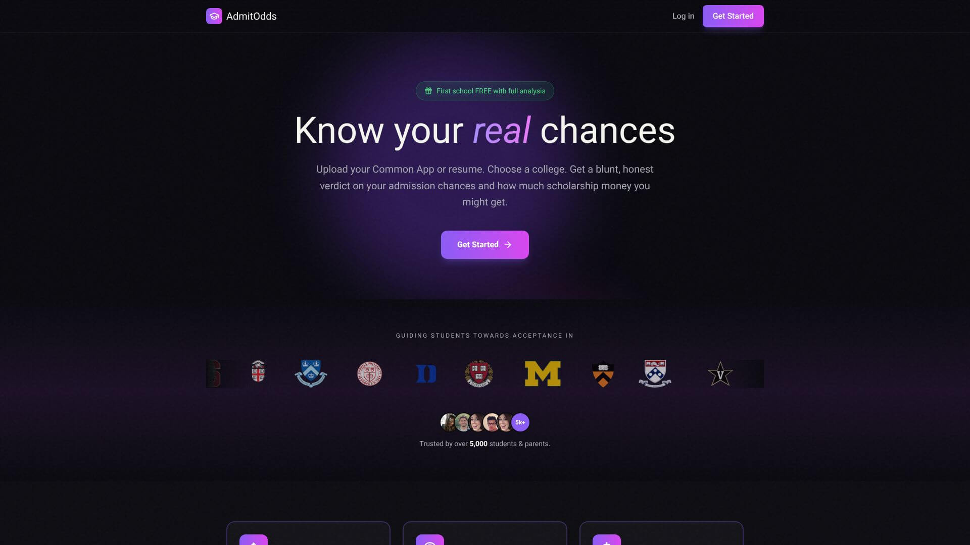 AdmitOdds — Know Your Real Chances screenshot