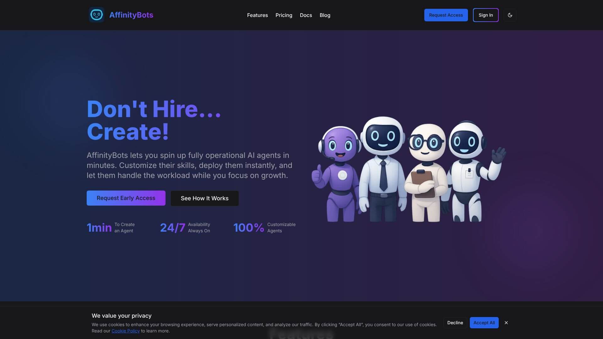 AffinityBots screenshot