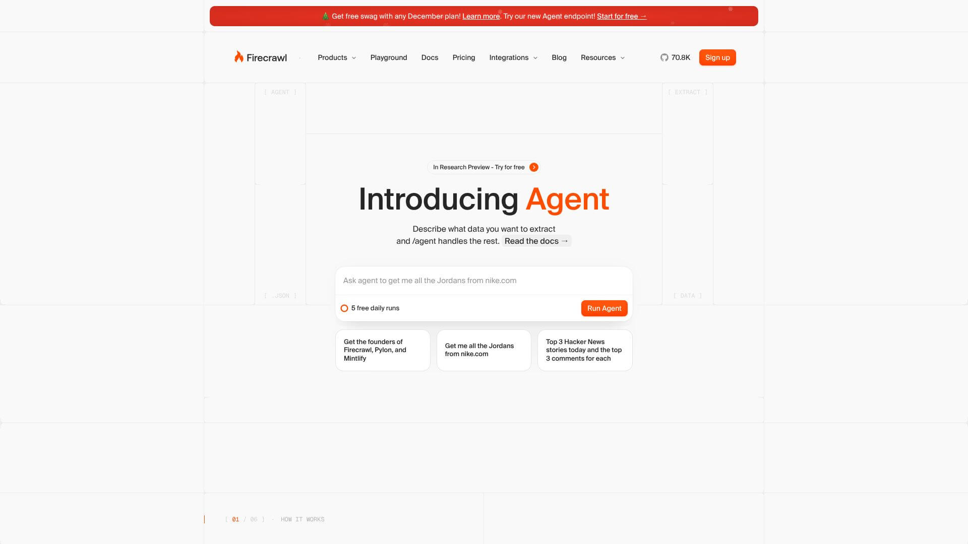 /agent by Firecrawl screenshot