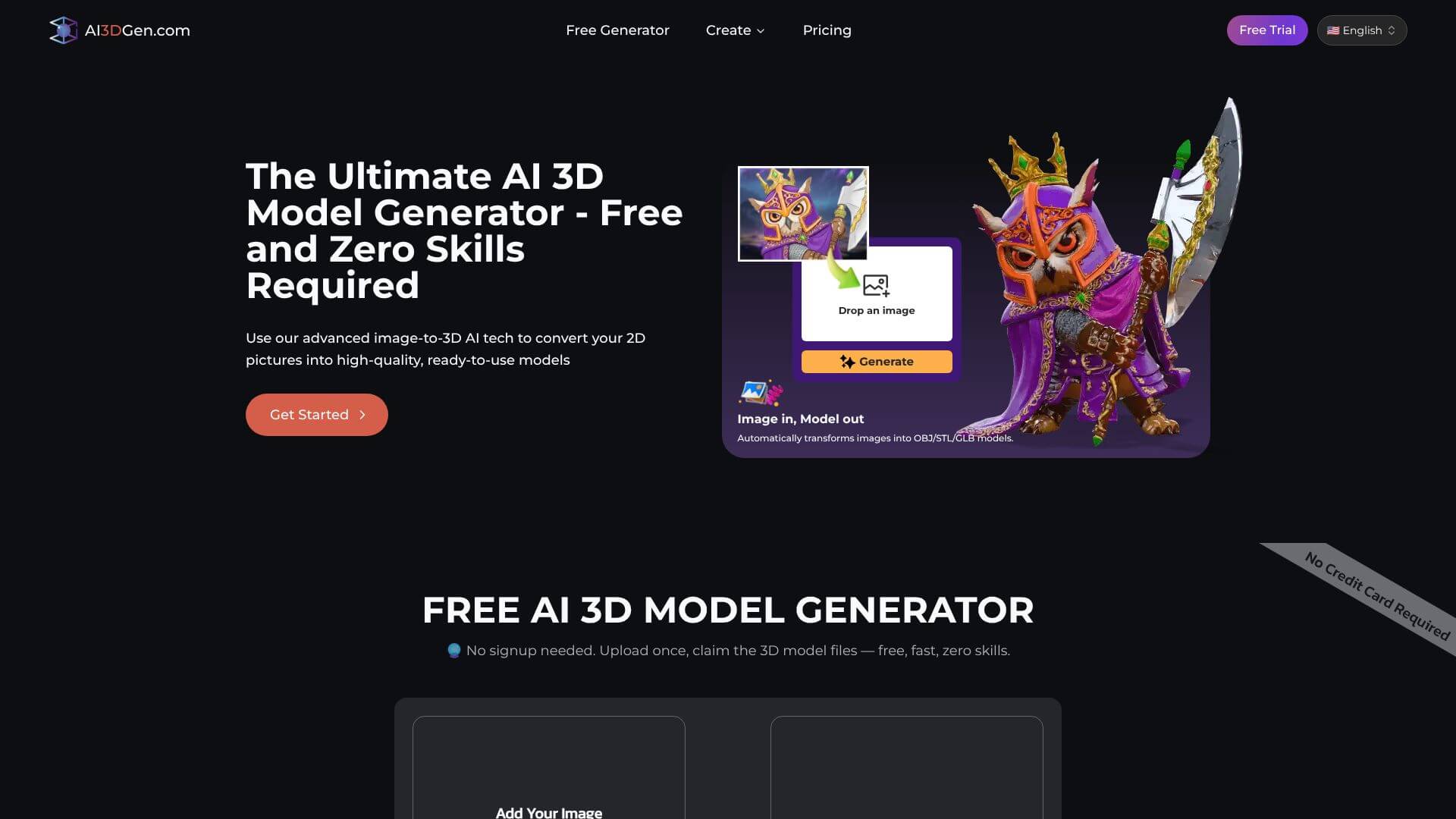AI 3D Model Generator screenshot