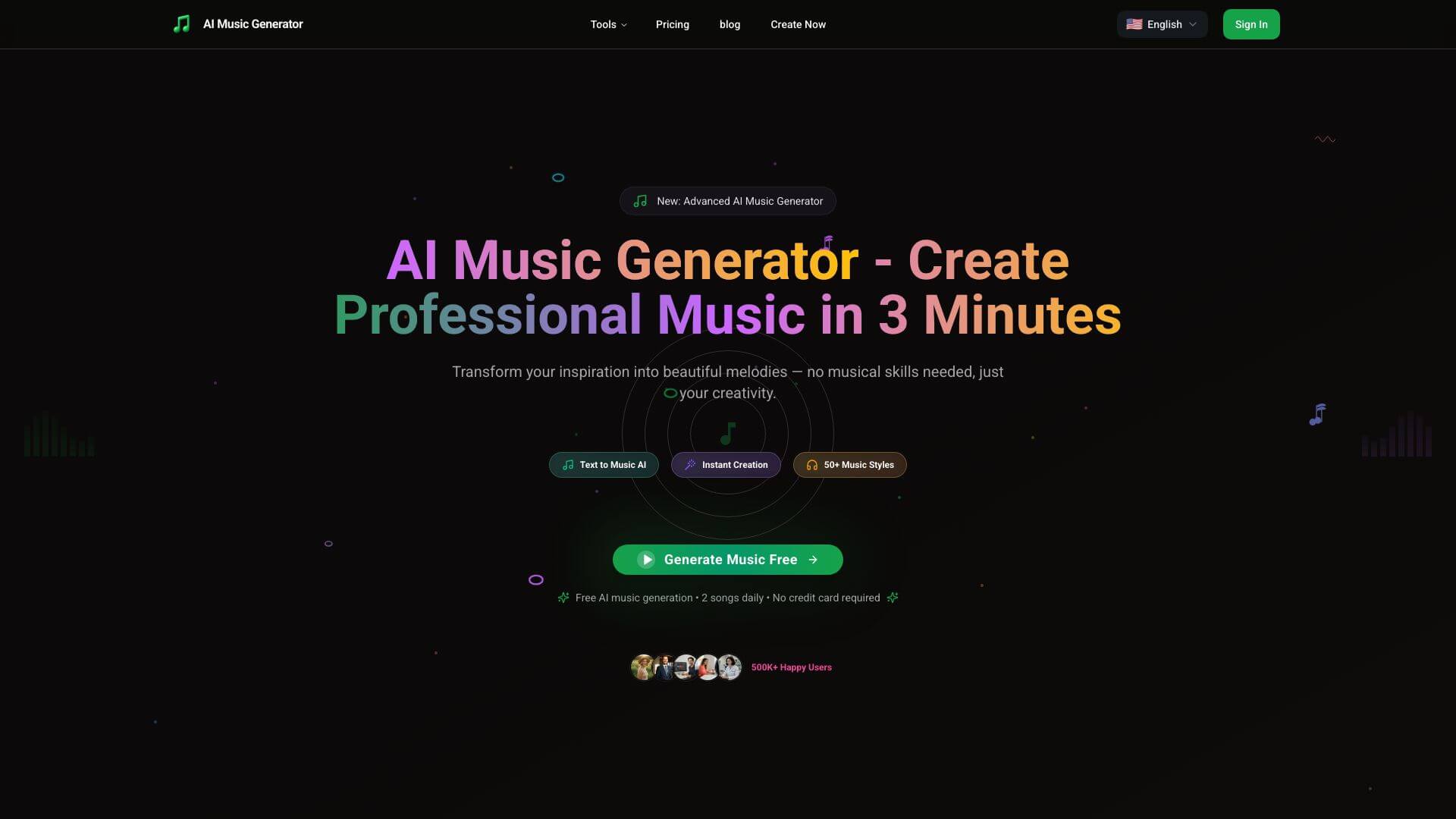 AI Music Generator screenshot