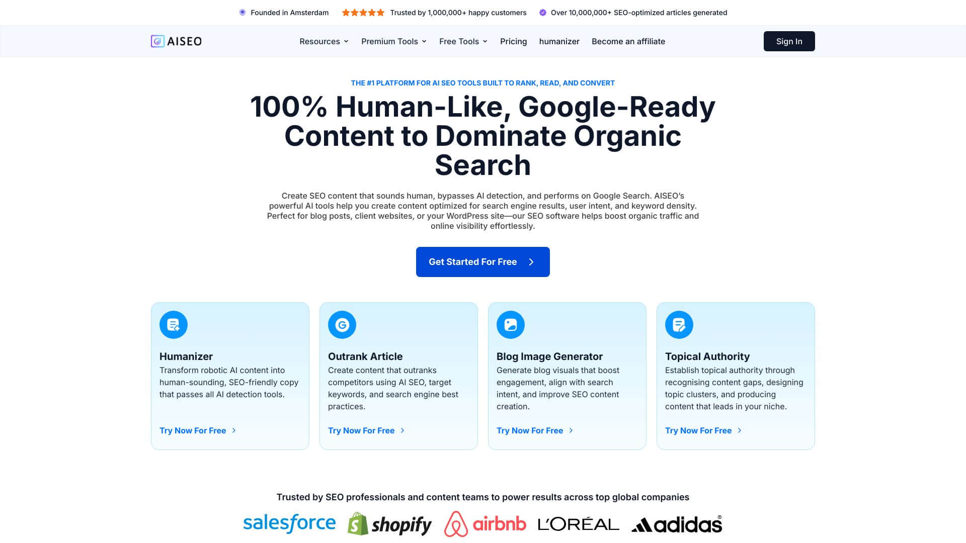 AI SEO screenshot