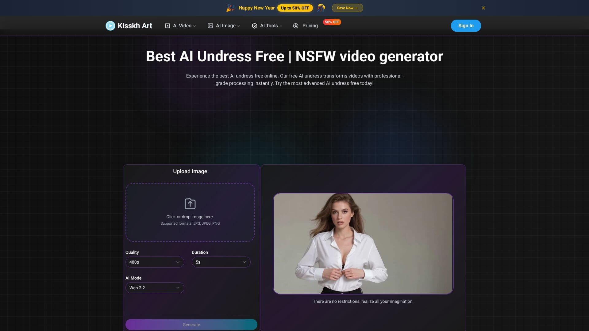 AI Undress Video screenshot