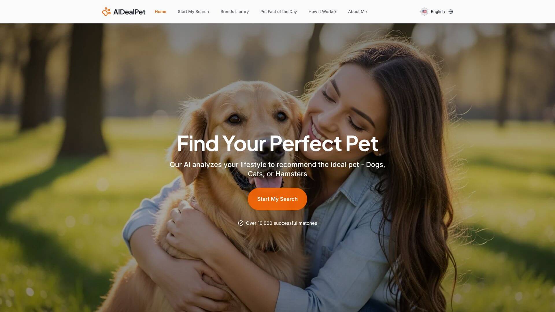 AIDealPet.com screenshot
