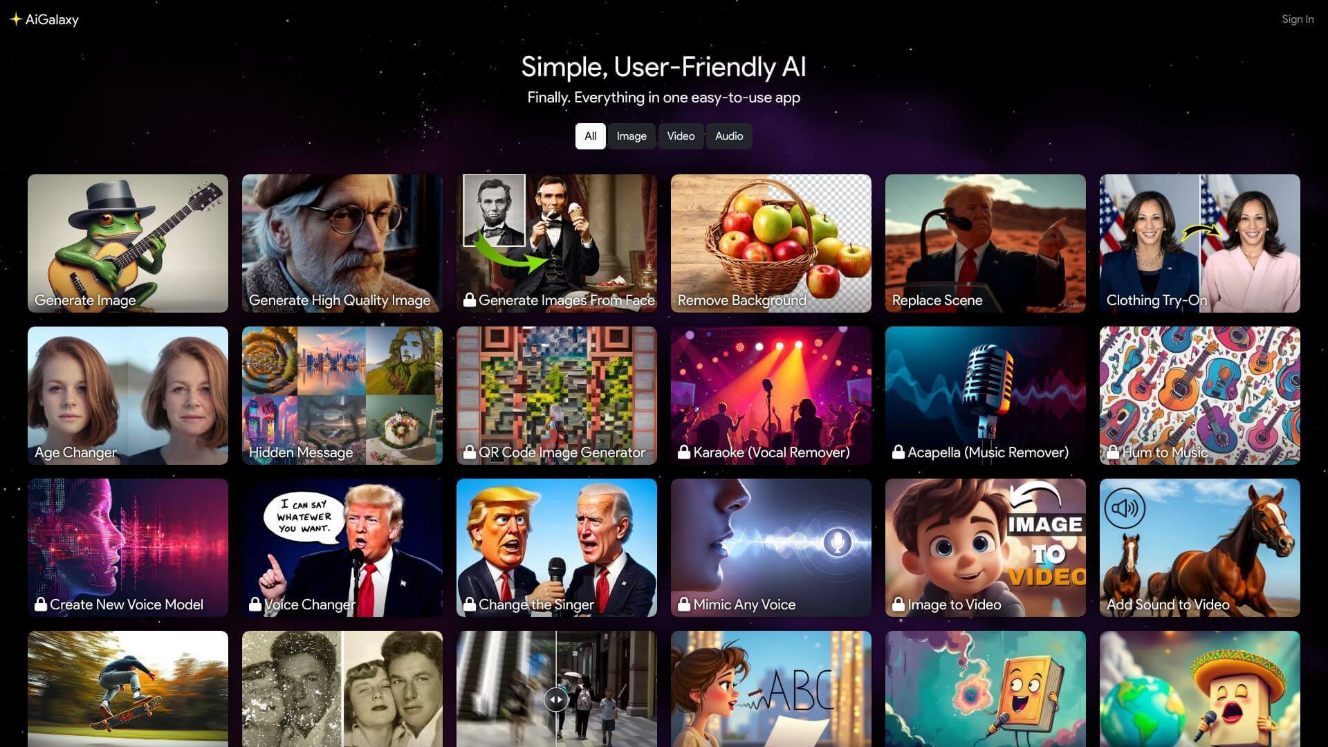 AiGalaxy screenshot