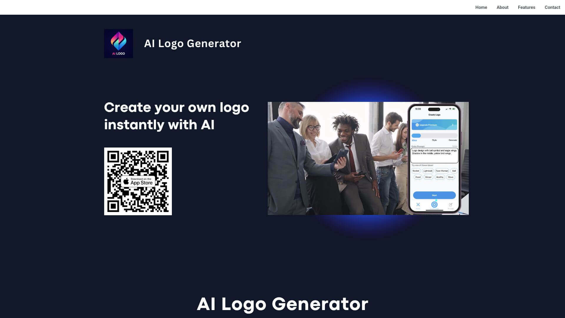 AppIntro's AI Logo Generator screenshot