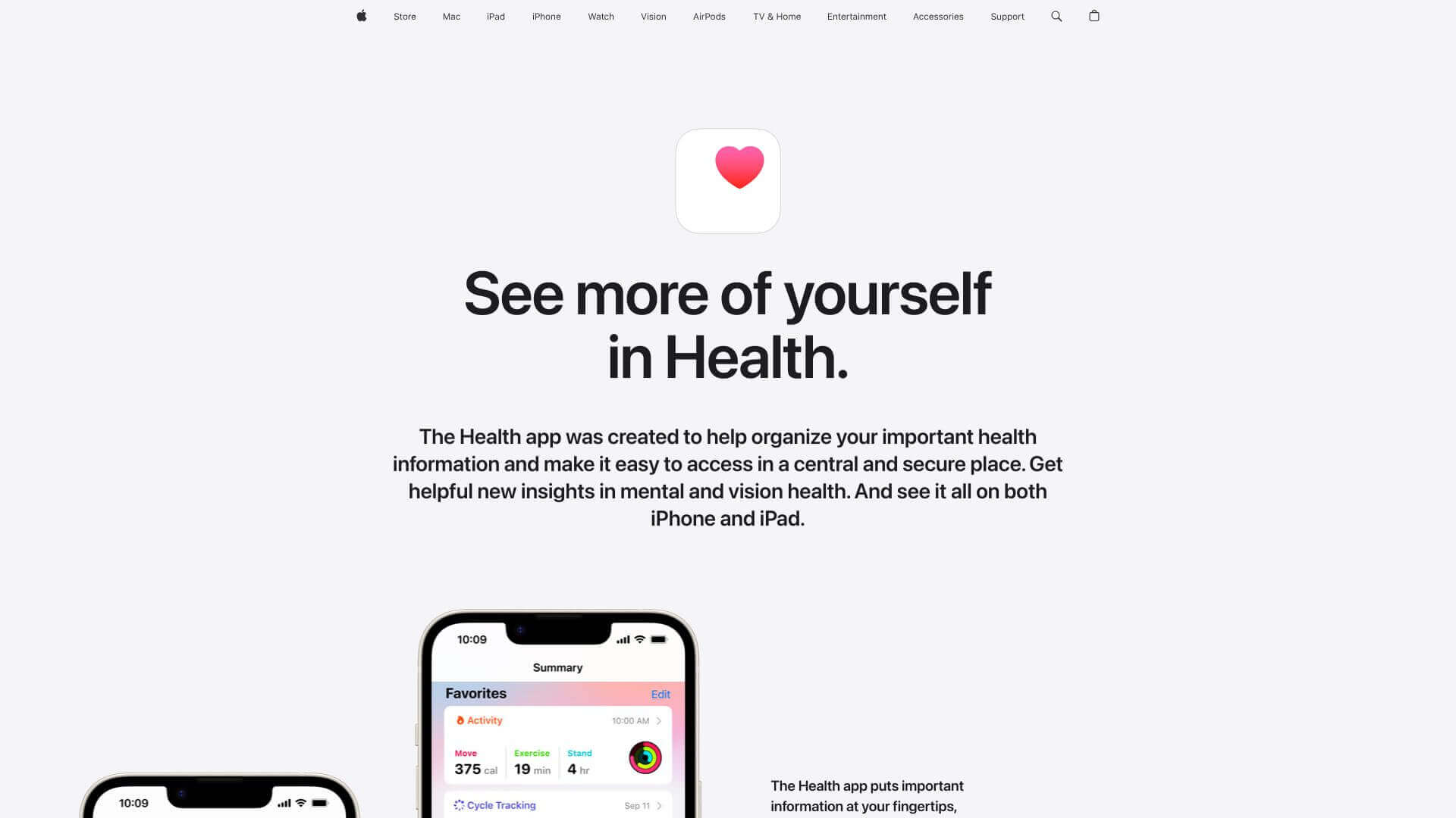 Apple Health screenshot