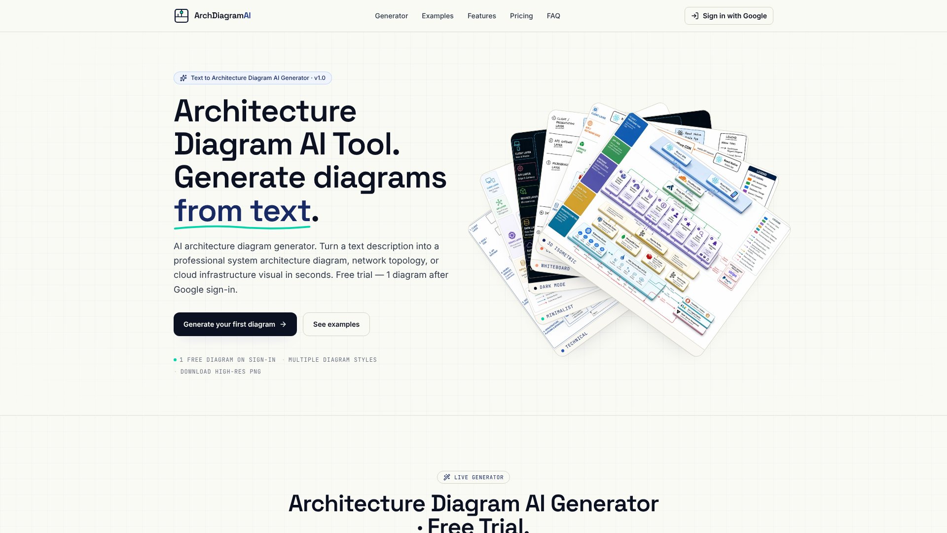 Architecture Diagram AI screenshot