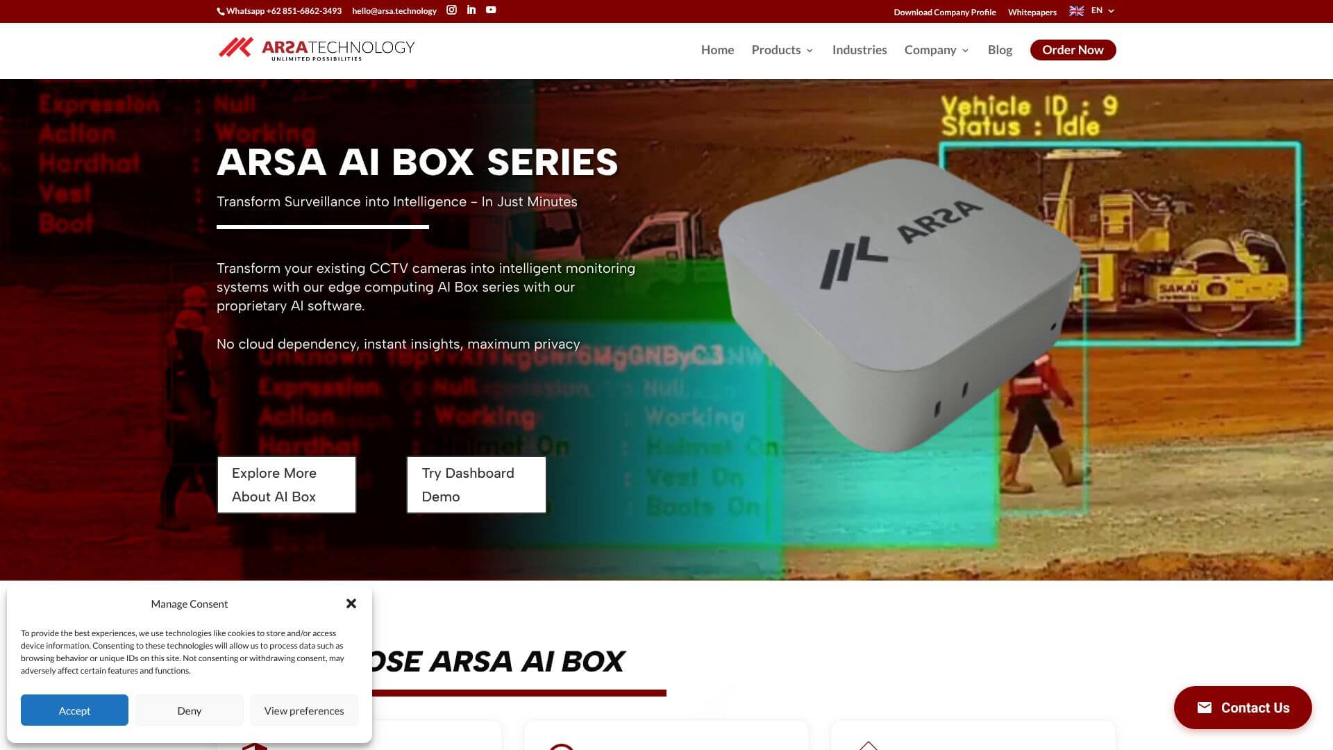 ARSA AI Box: Edge AI for Legacy CCTV screenshot