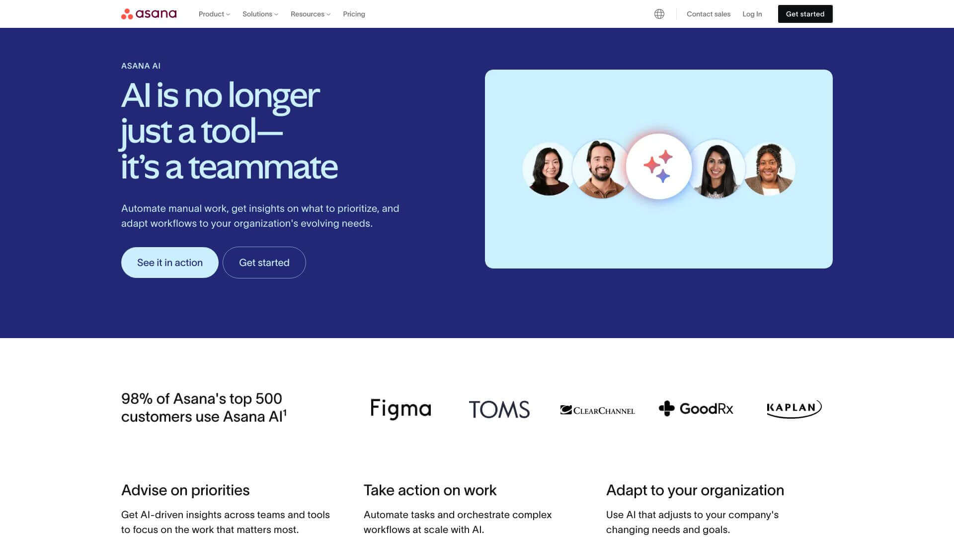 Asana AI screenshot