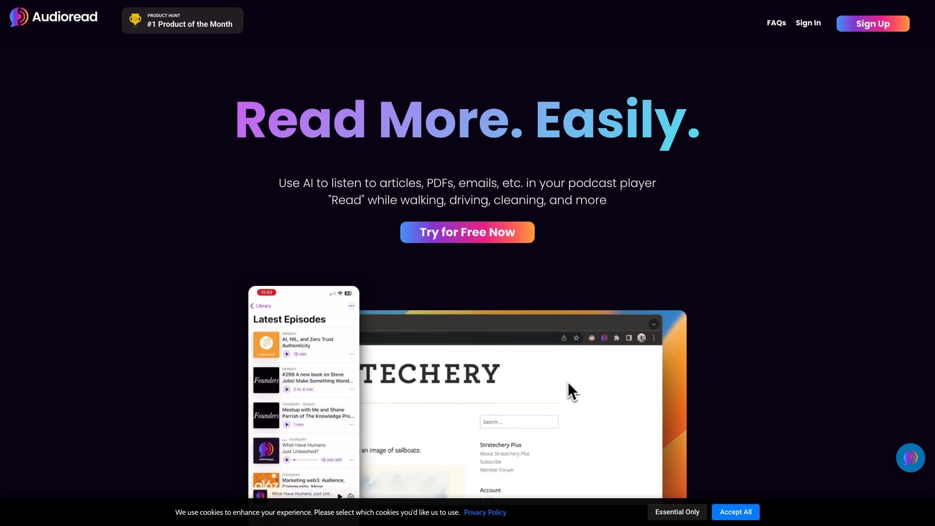 Audioread screenshot