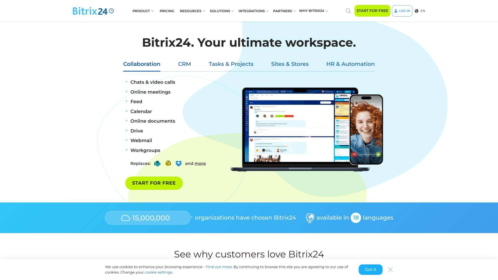 Bitrix24 screenshot