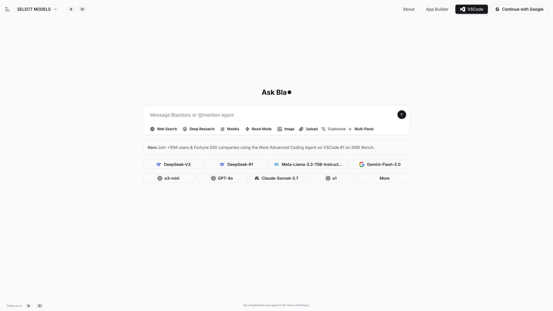 Blackbox AI screenshot