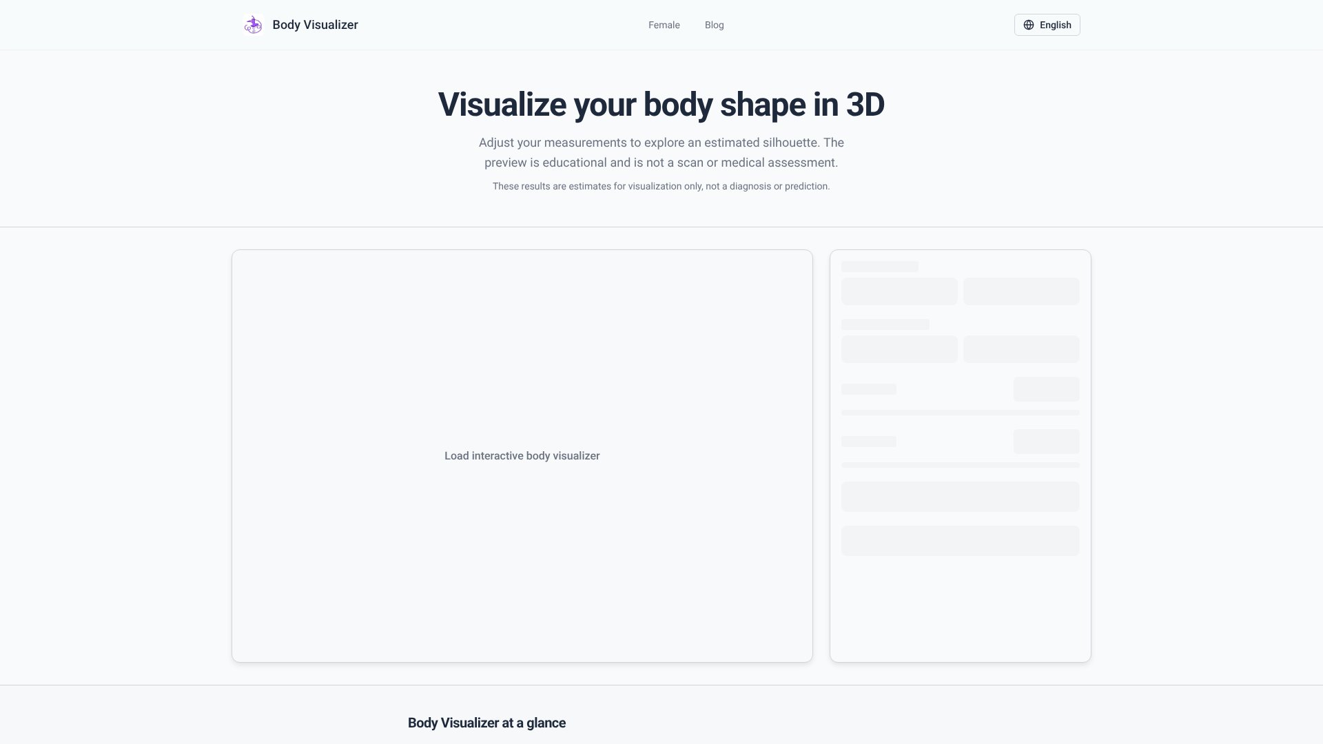 Body Visualizer screenshot