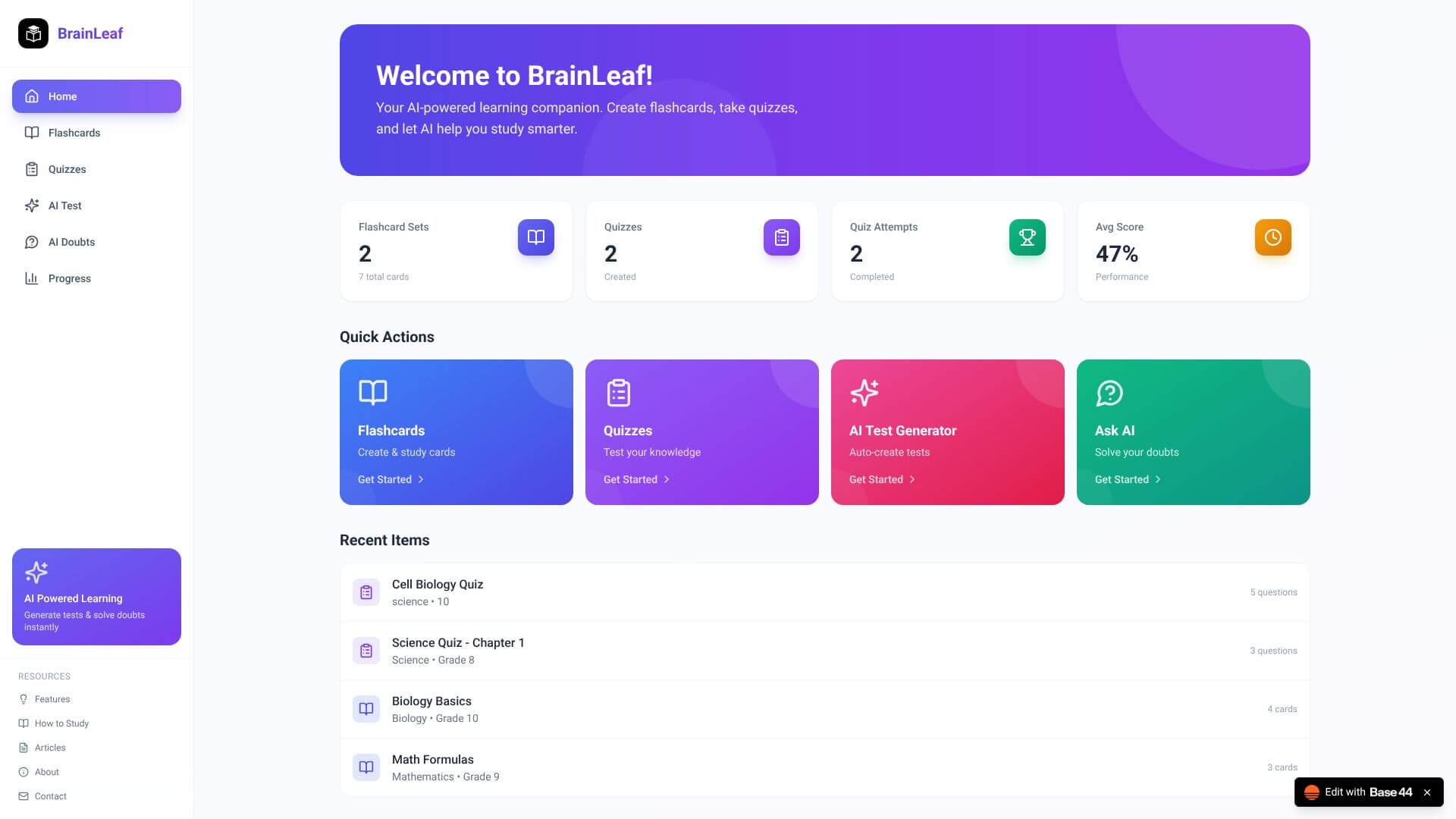 BrainLeaf screenshot