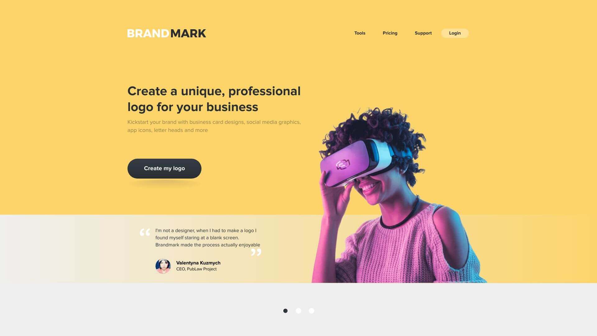 Brandmark screenshot