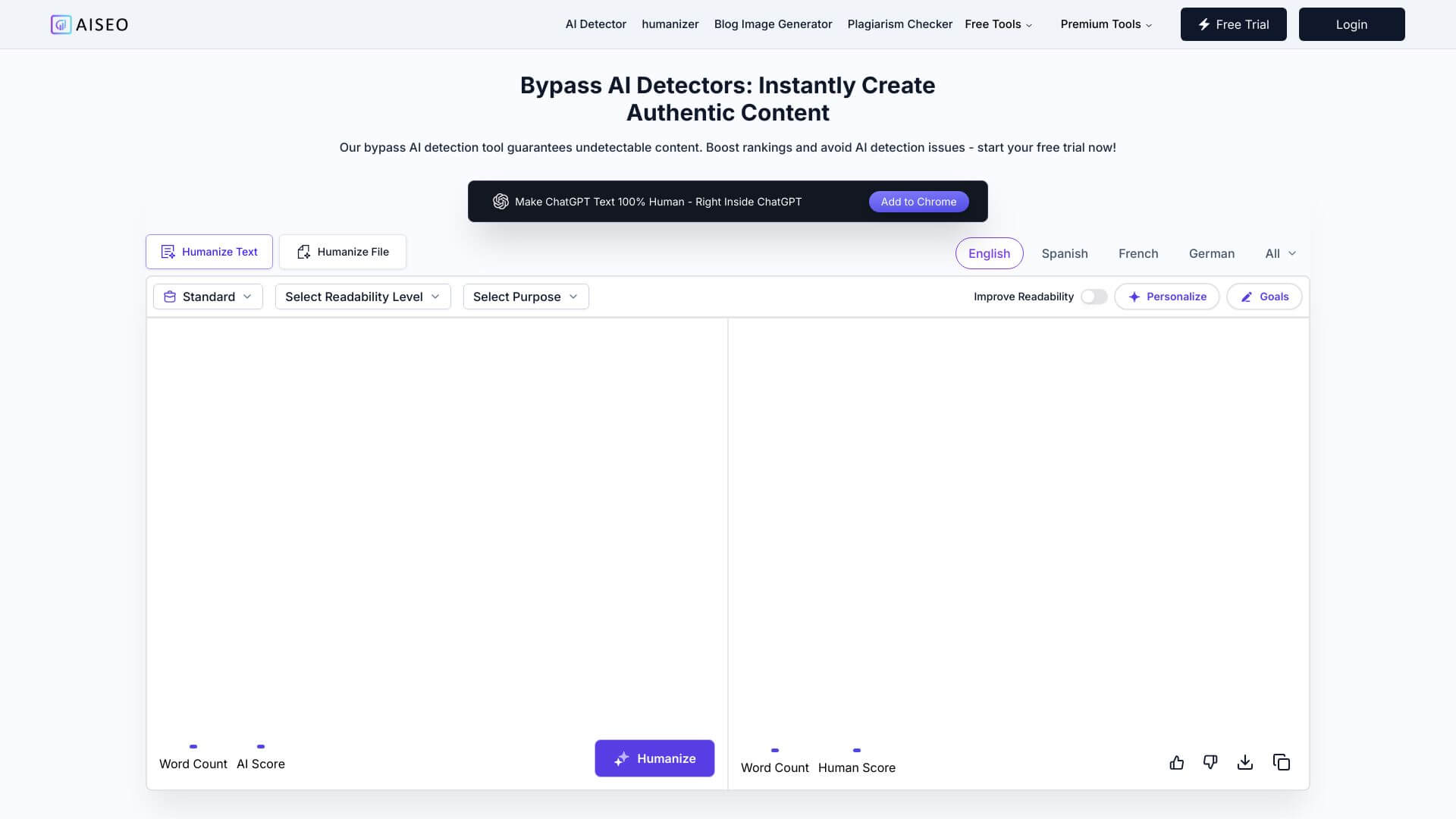 Bypass AI screenshot