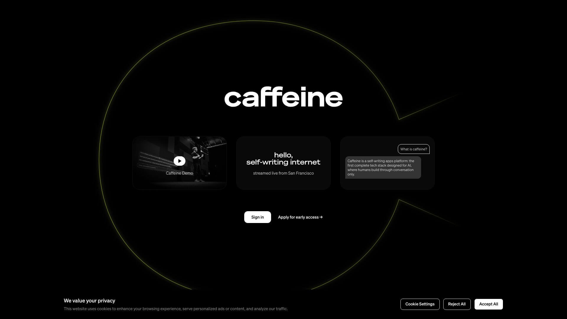 Caffeine Ai screenshot