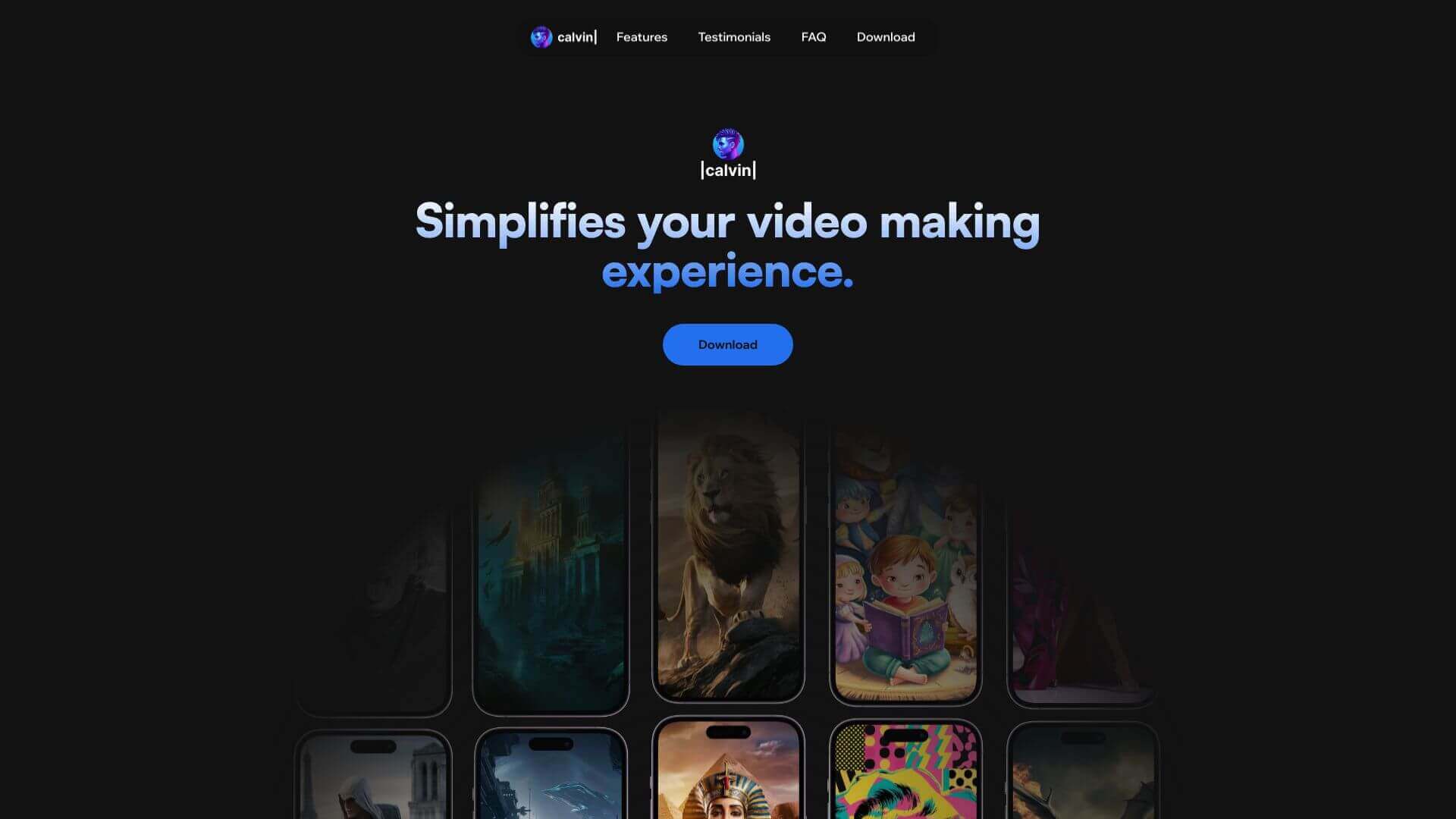 Calvin AI Shorts Maker screenshot