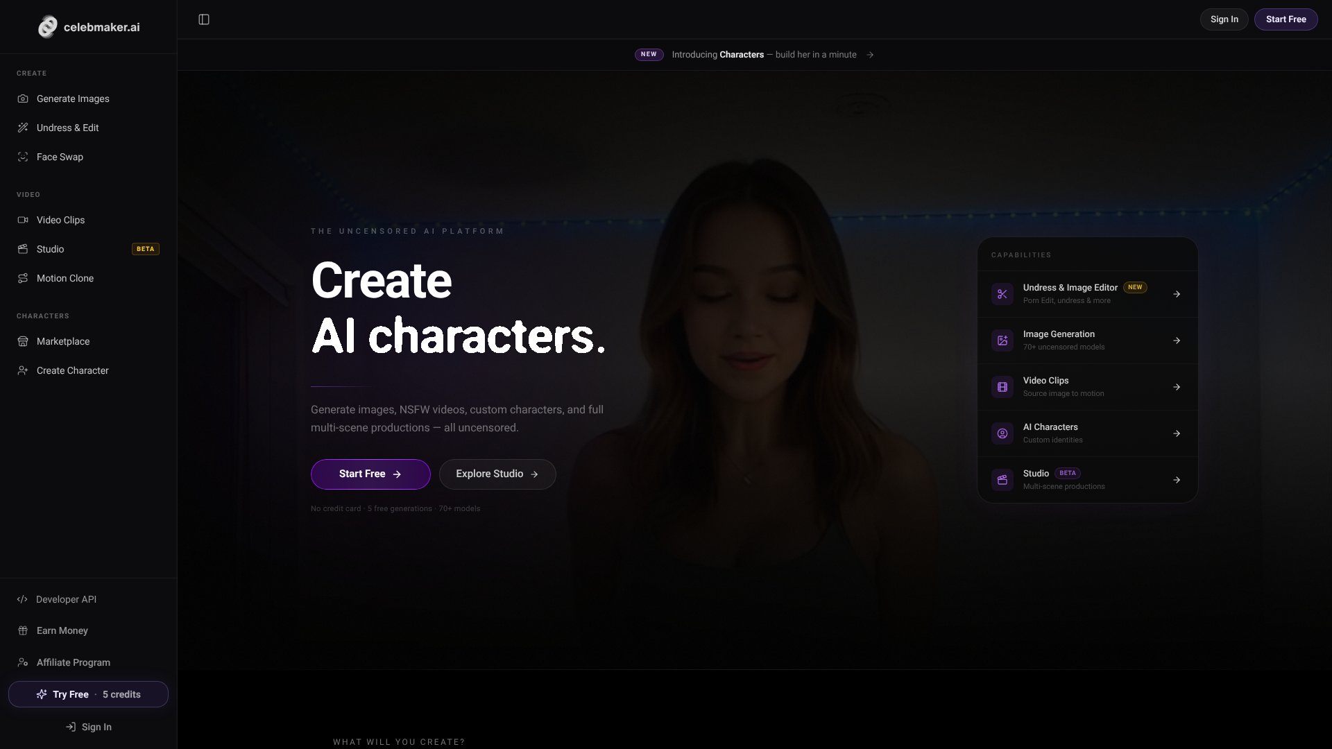 CelebMakerAI screenshot