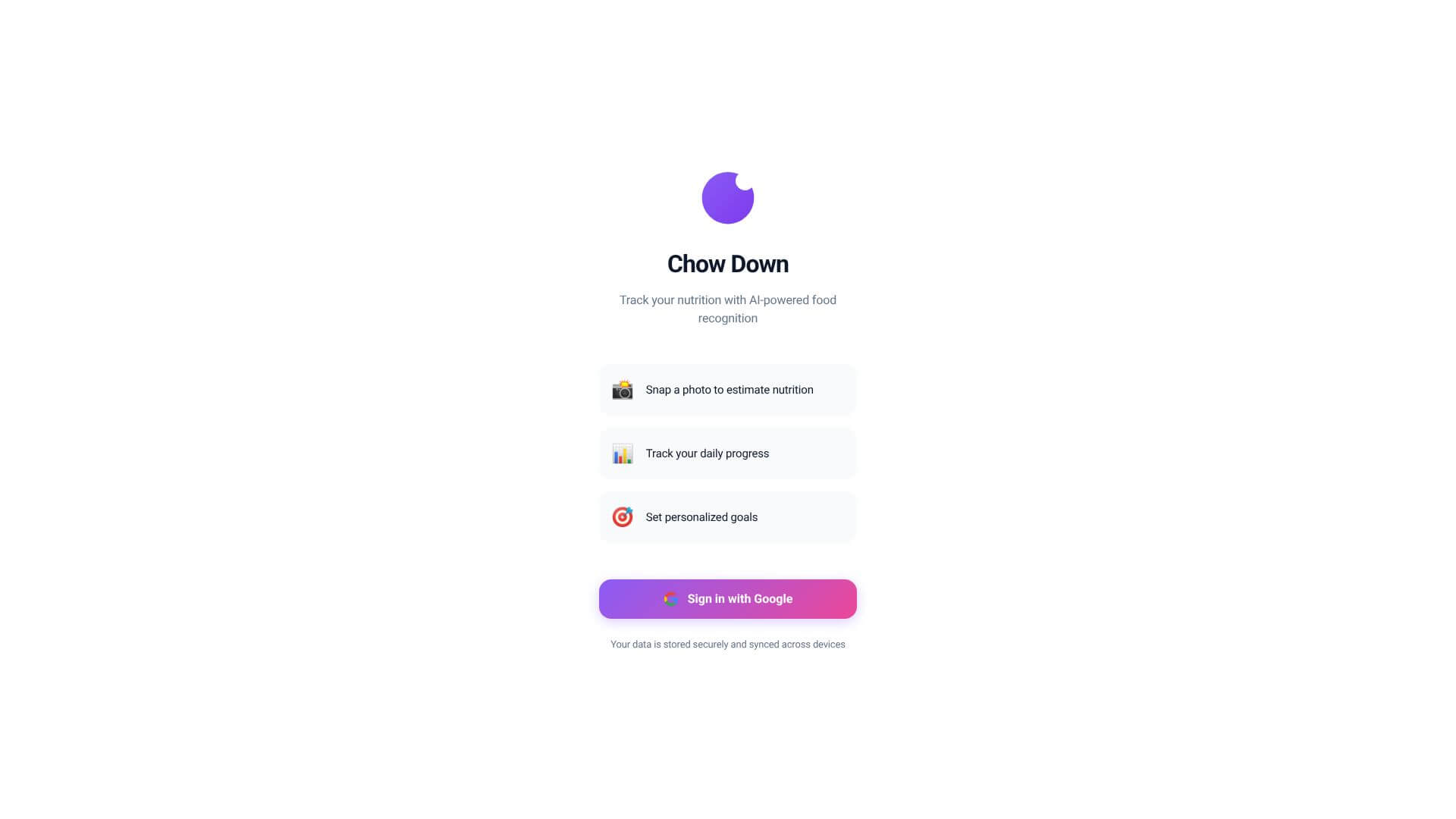 Chow Down screenshot