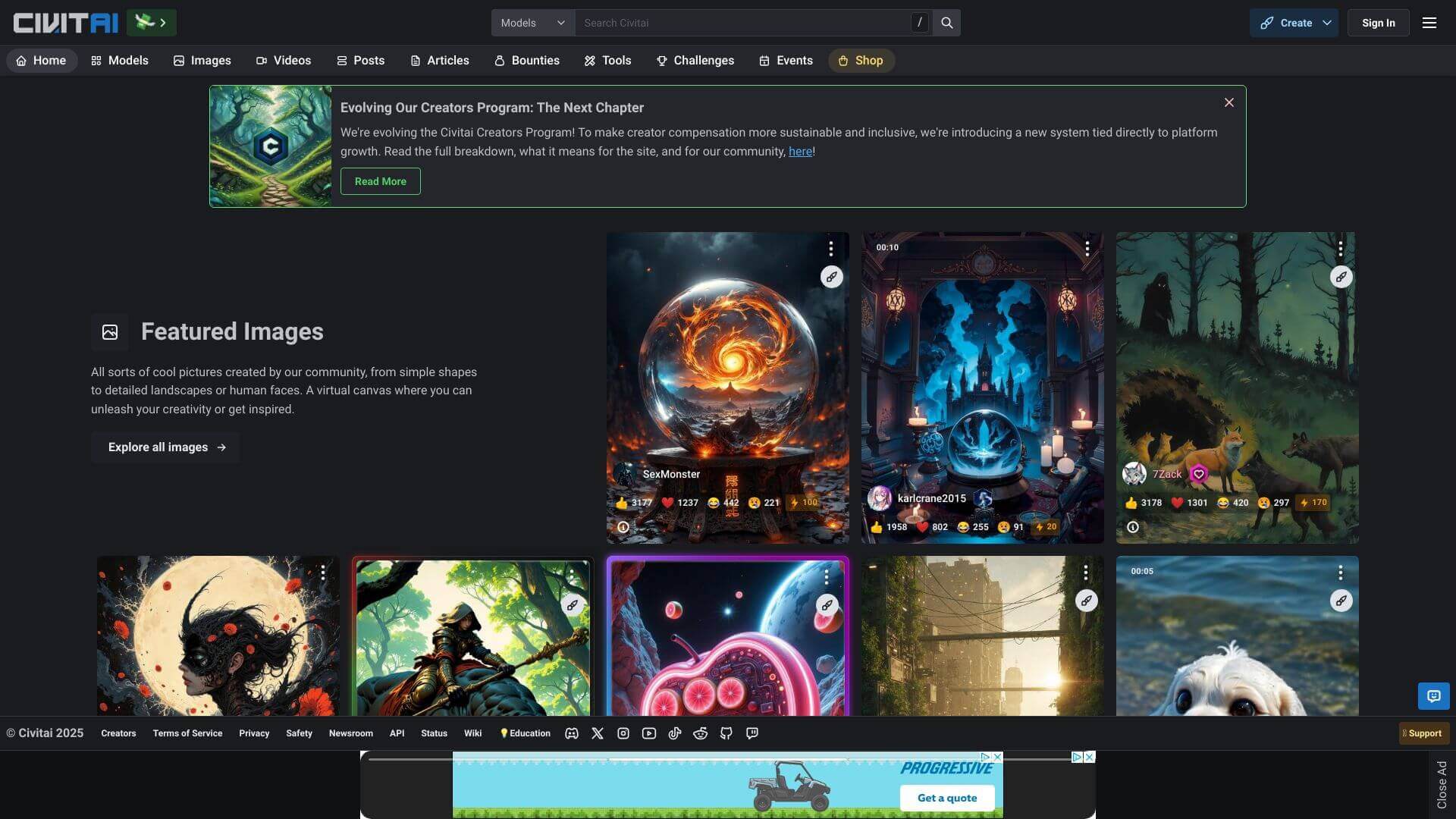 Civitai screenshot