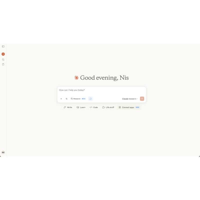 Claude Sonnet 4 screenshot
