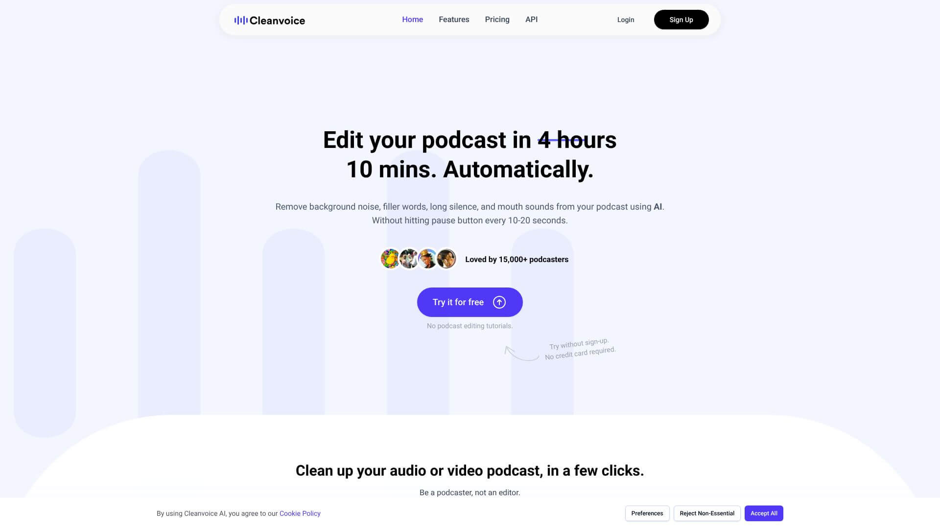 Cleanvoice.ai screenshot
