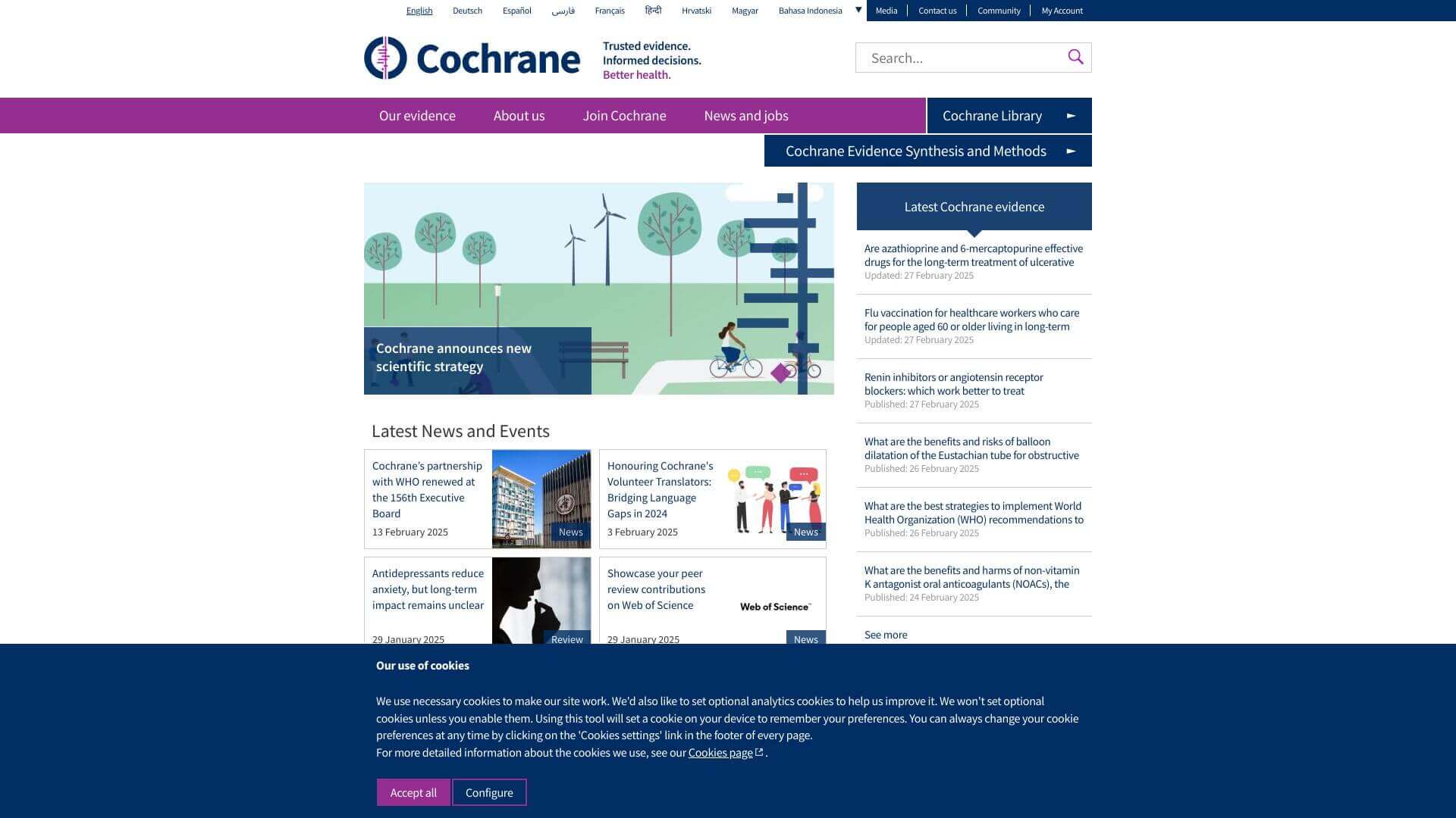 Cochrane AI screenshot
