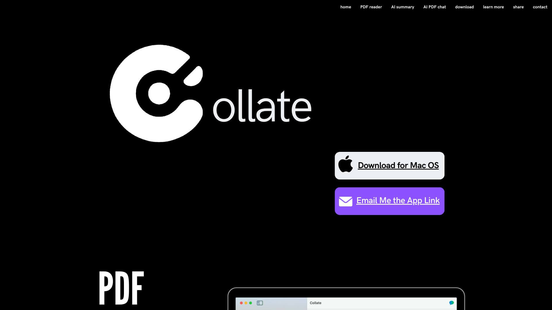 Collate screenshot