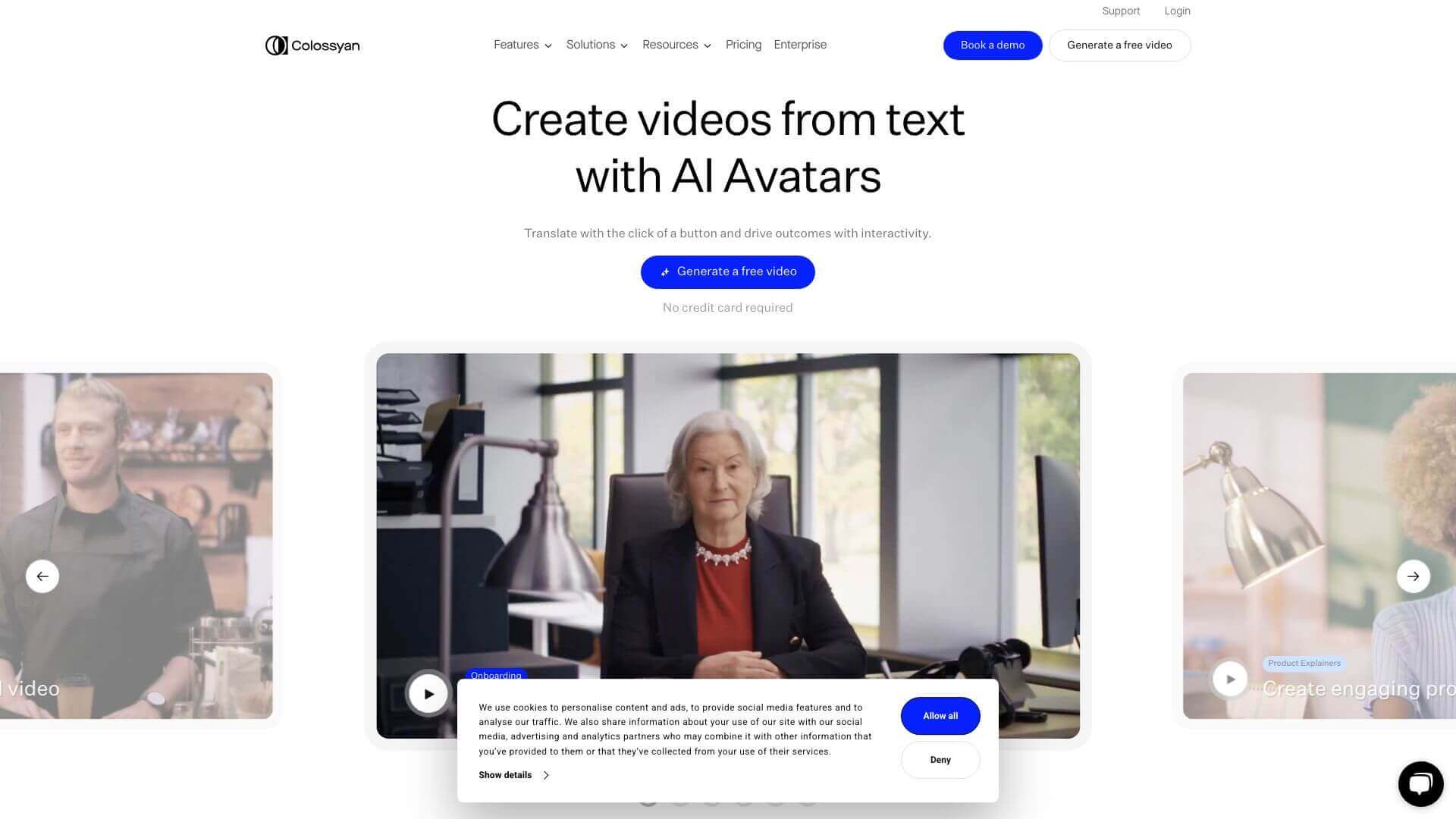 Colossyan screenshot