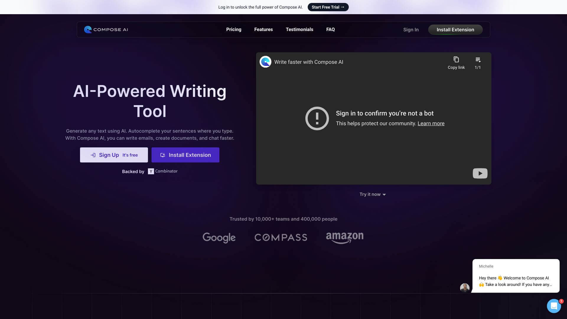 Compose AI screenshot
