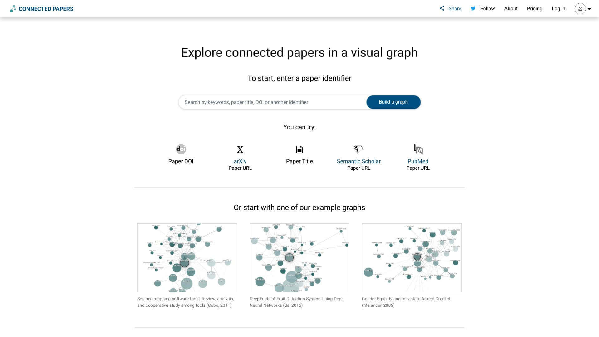 Connected Papers screenshot