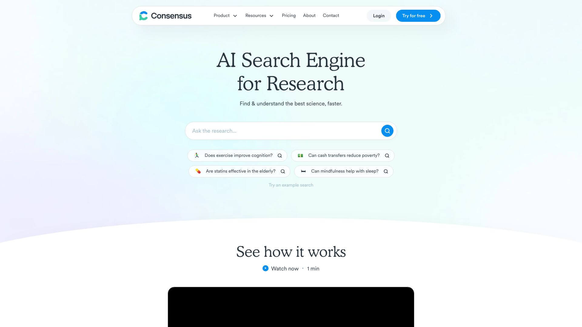 Consensus screenshot