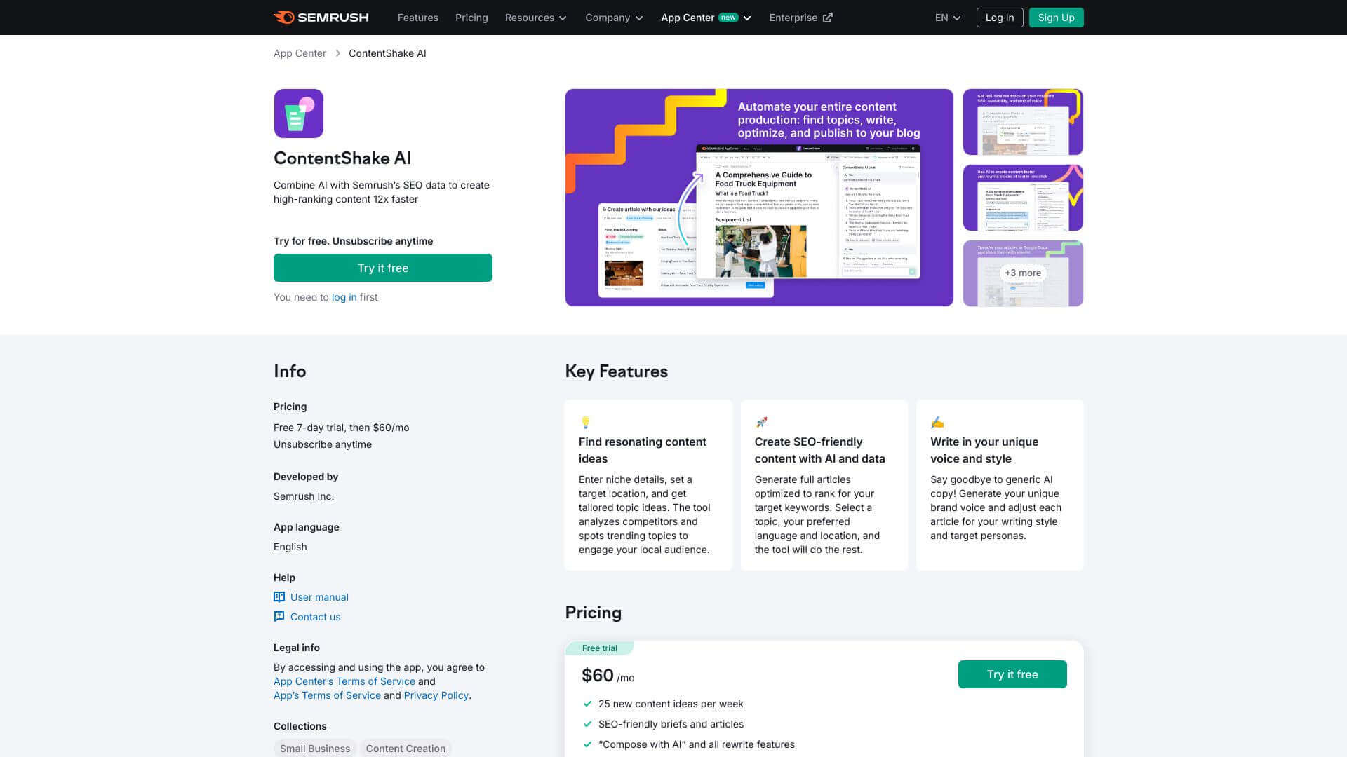 ContentShake AI screenshot