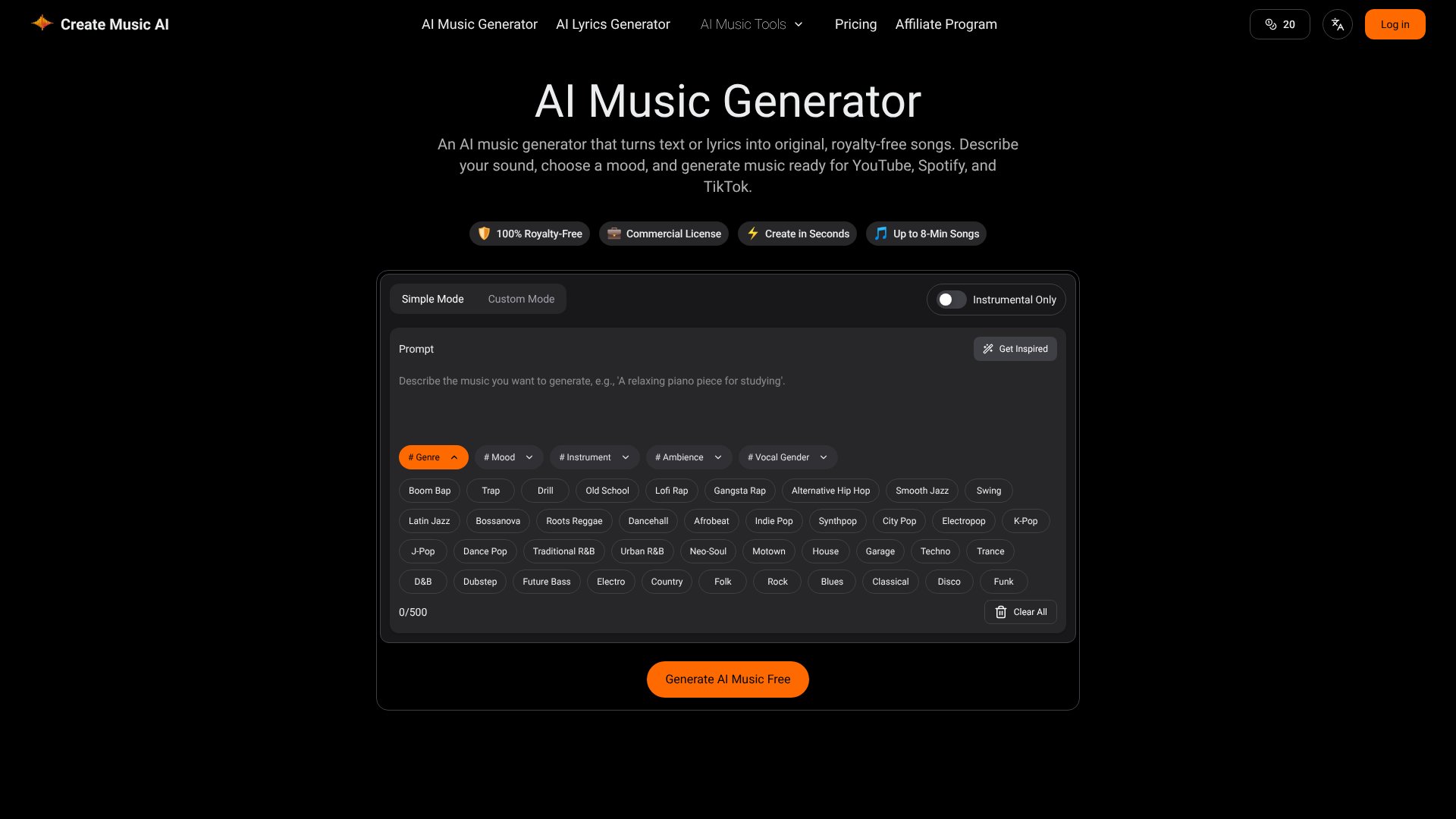 CreateMusic AI screenshot