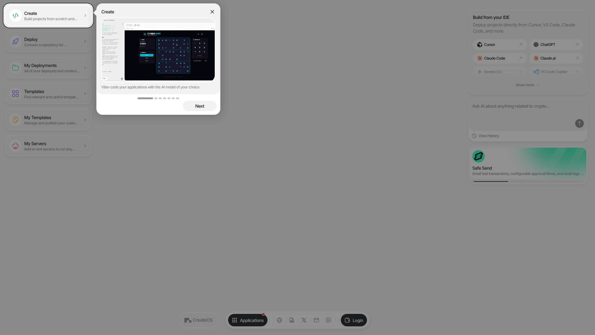 CreateOS screenshot