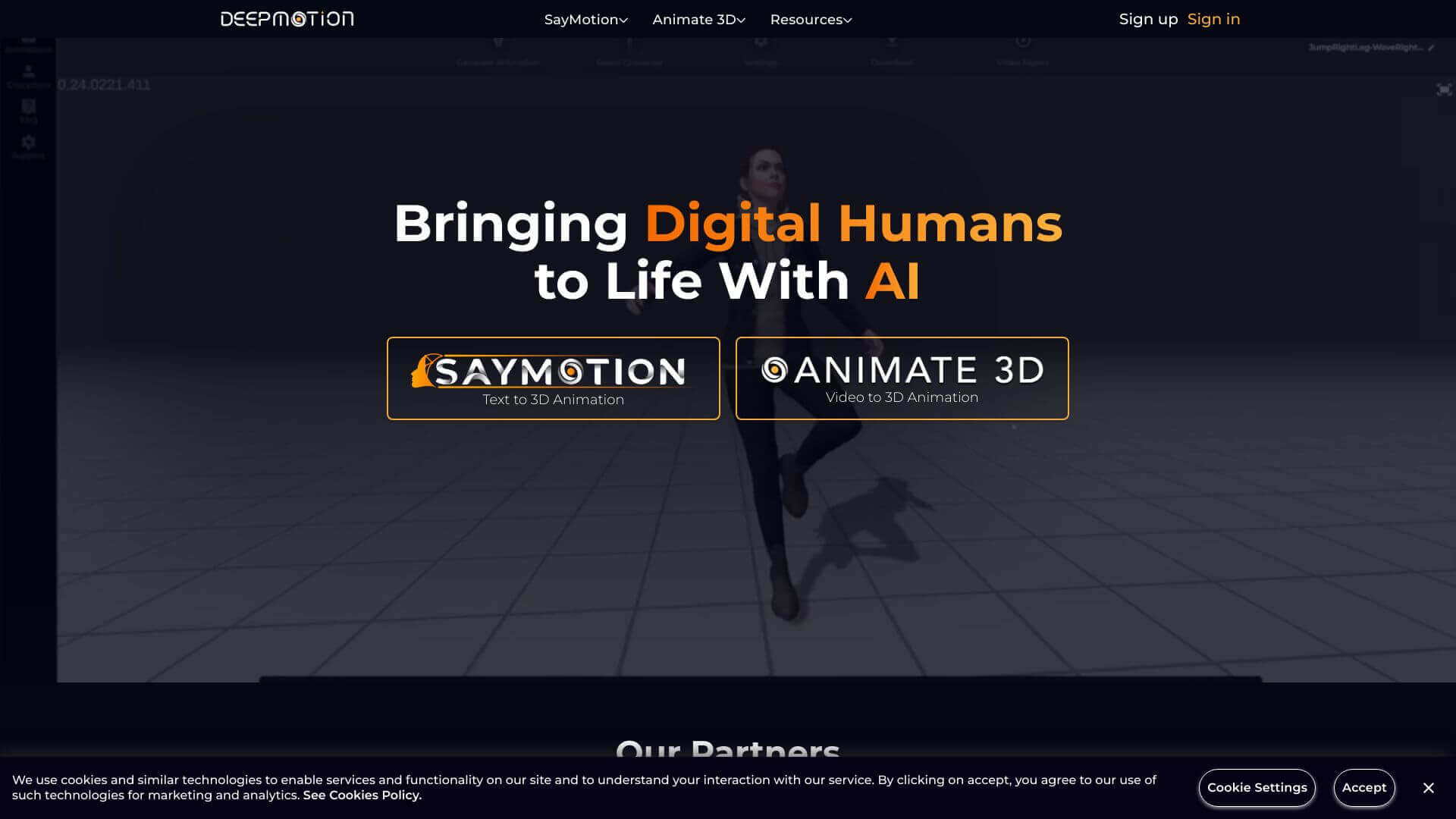 DeepMotion screenshot
