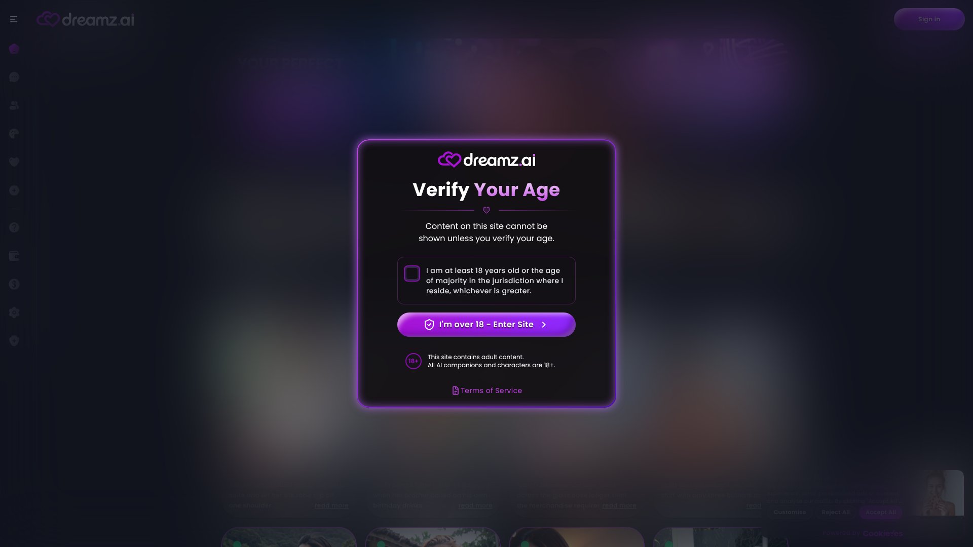 Dreamz.ai screenshot