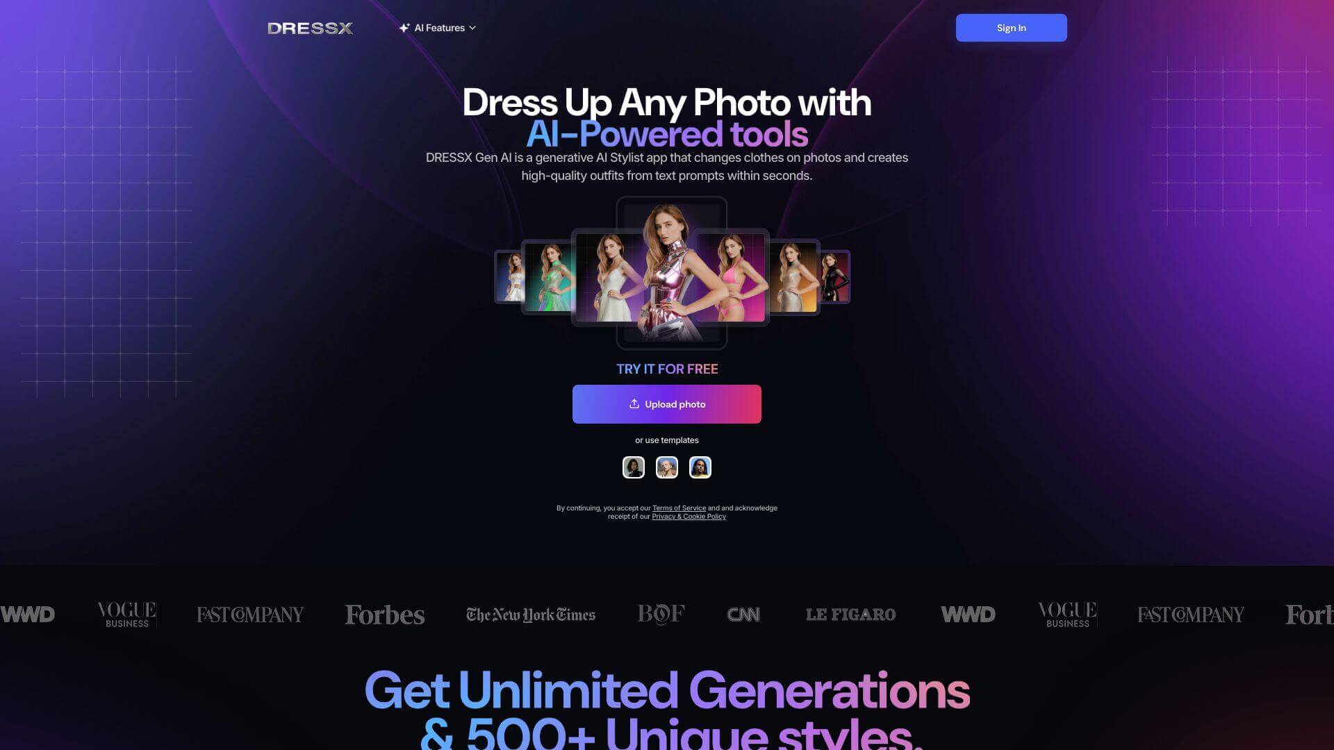 DRESSX me screenshot