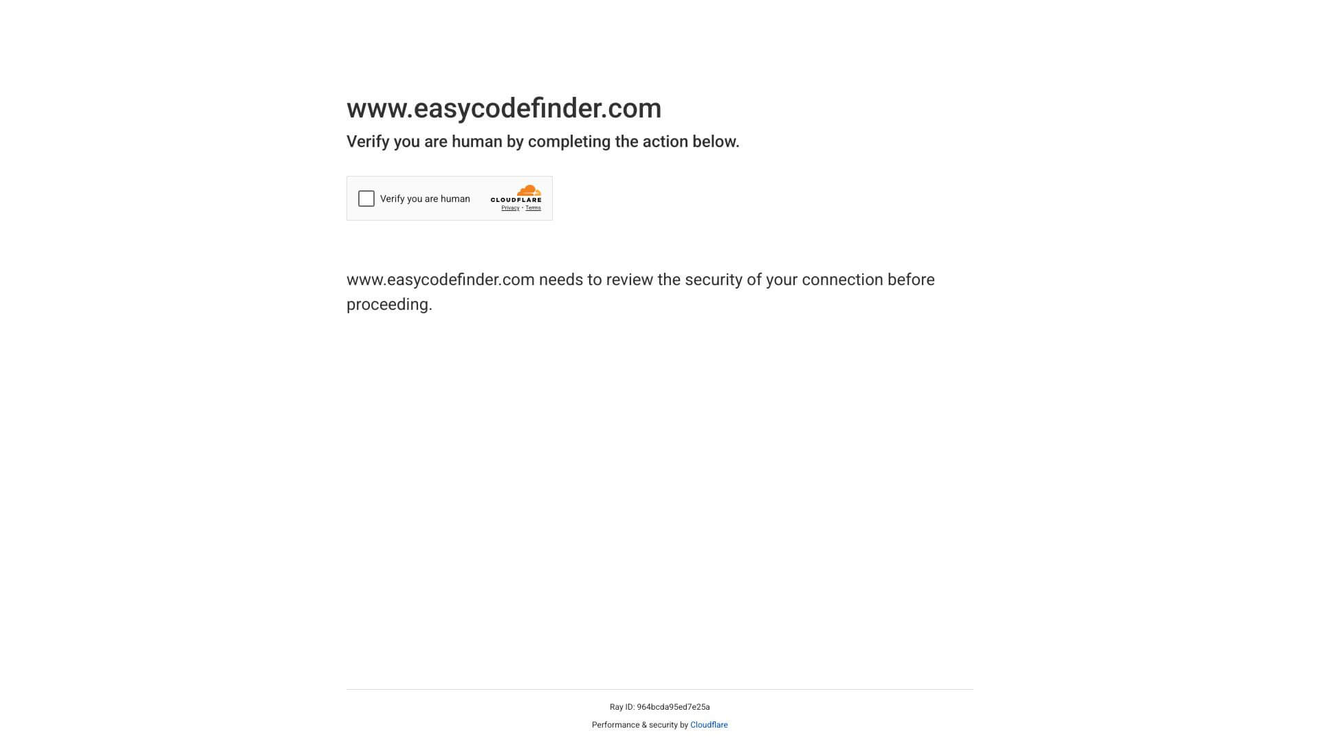 EasyCodeFinder screenshot