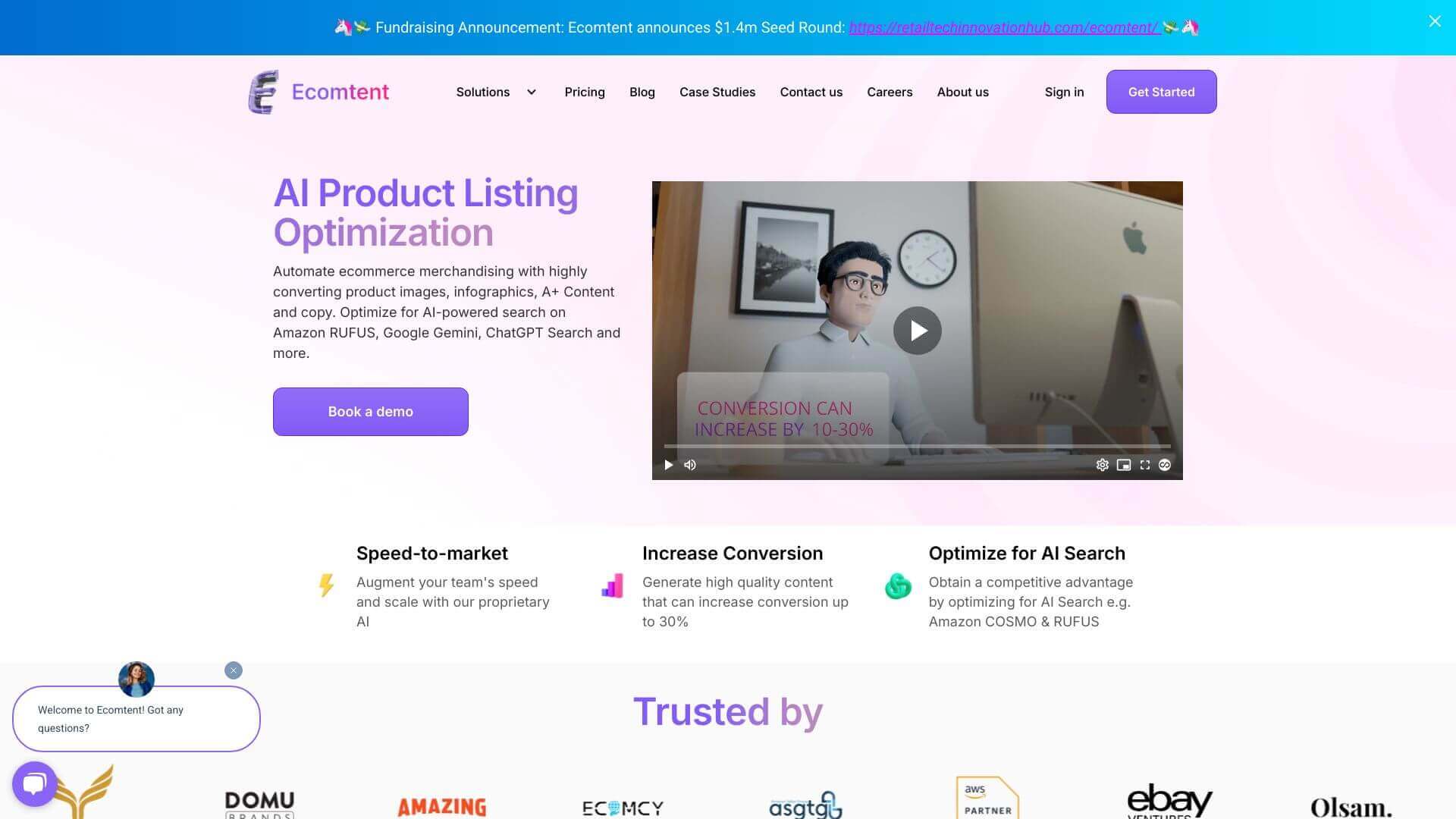 Ecomtent screenshot