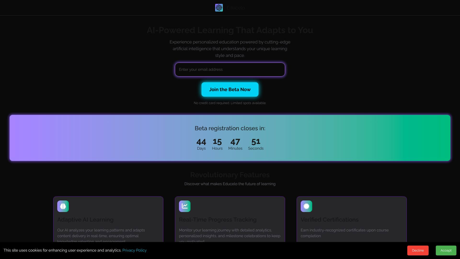 Educelo screenshot