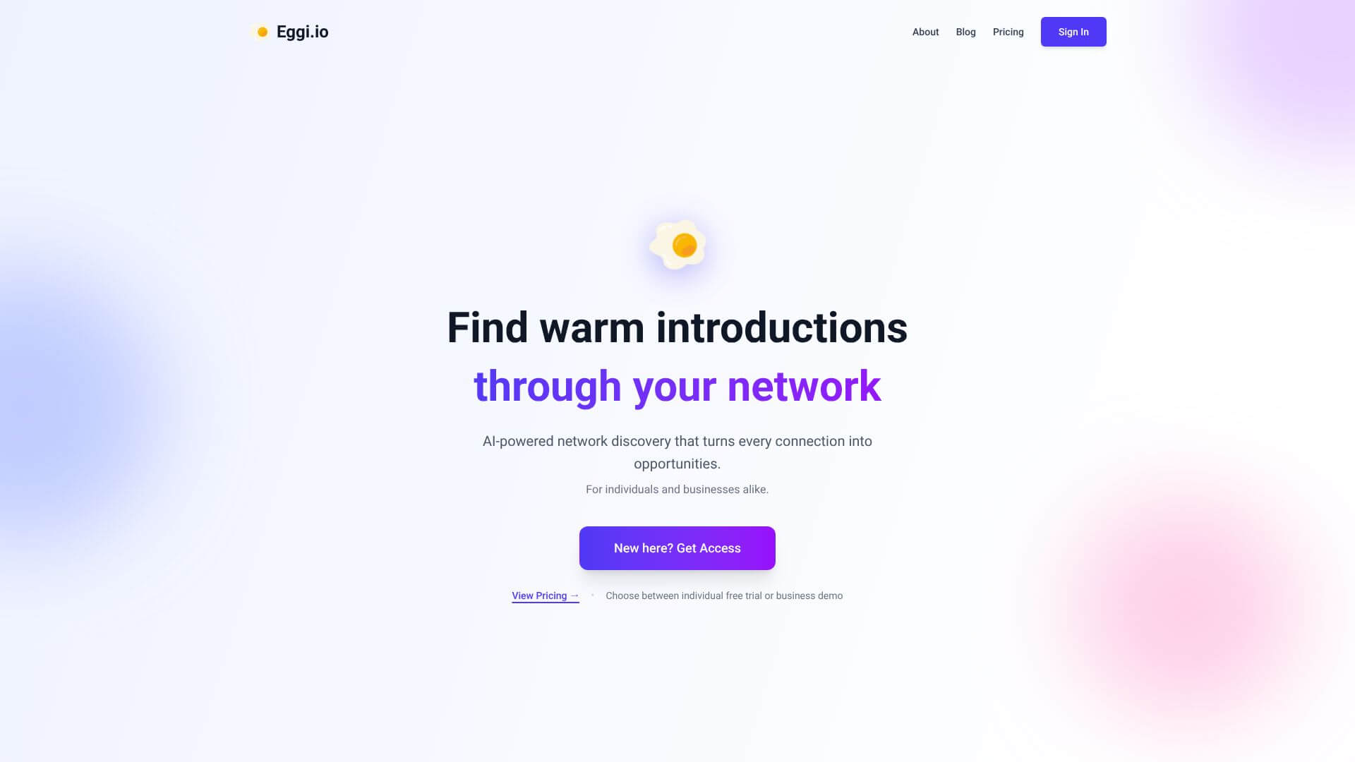 Eggi screenshot