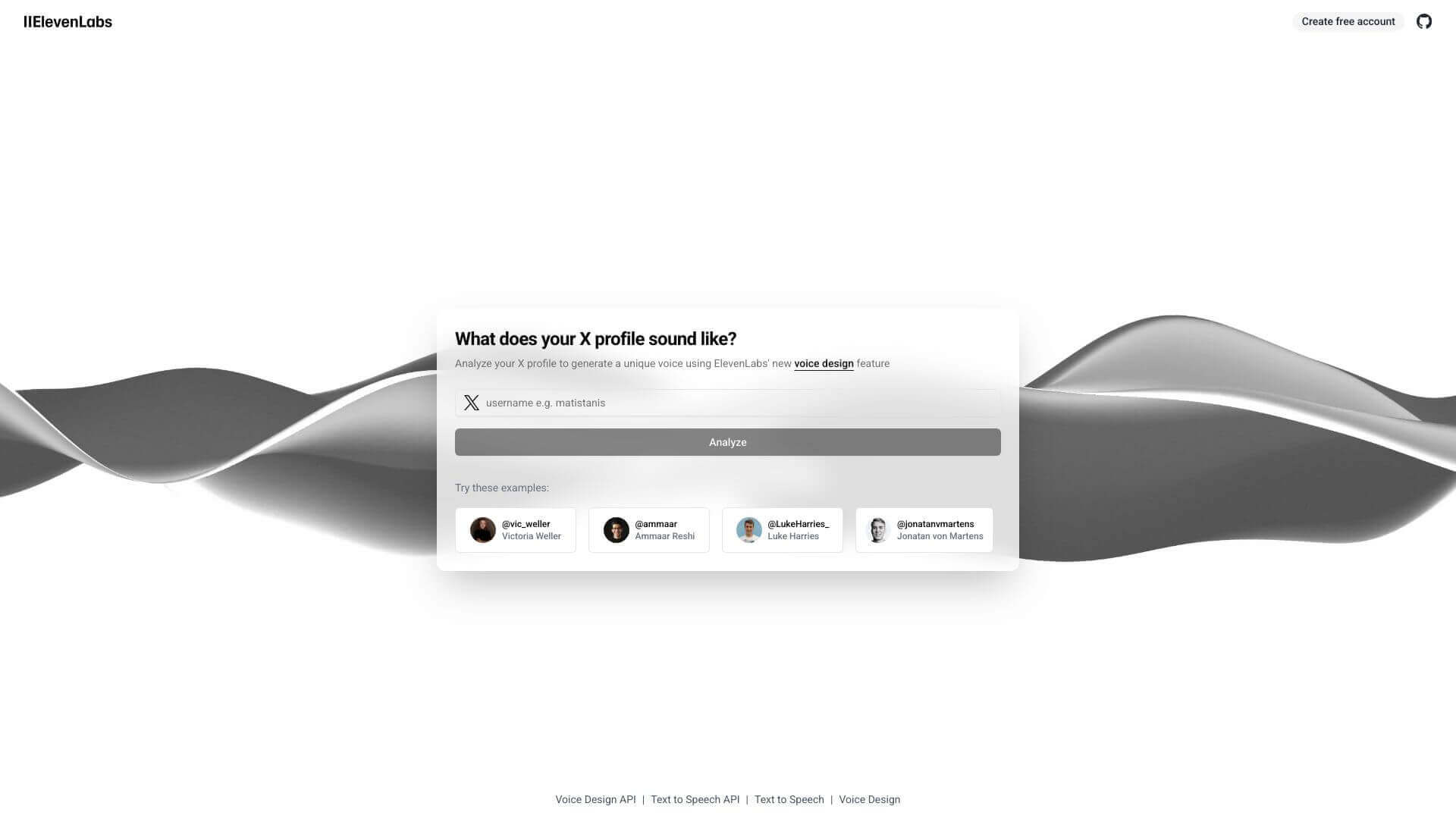 ElevenLabs X to Voice screenshot