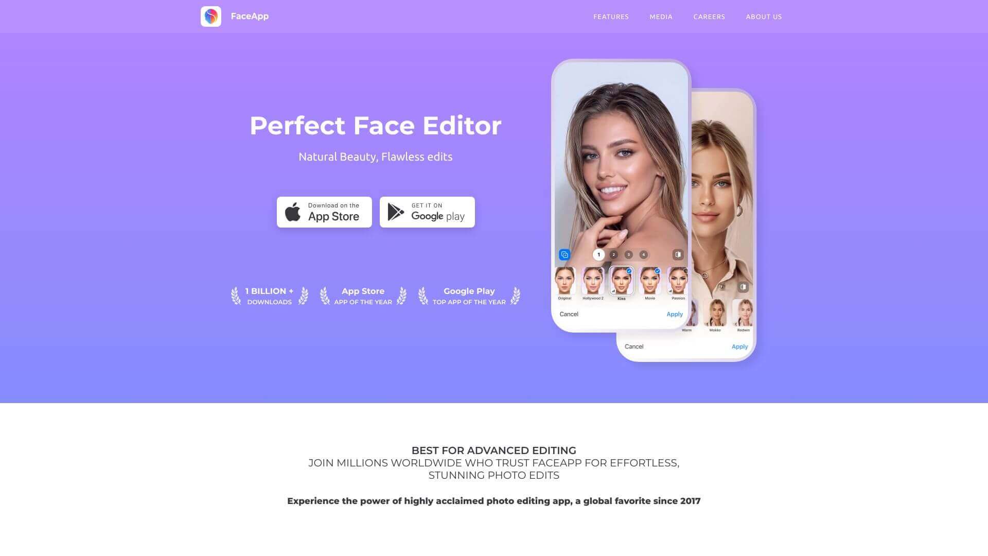 FaceApp screenshot